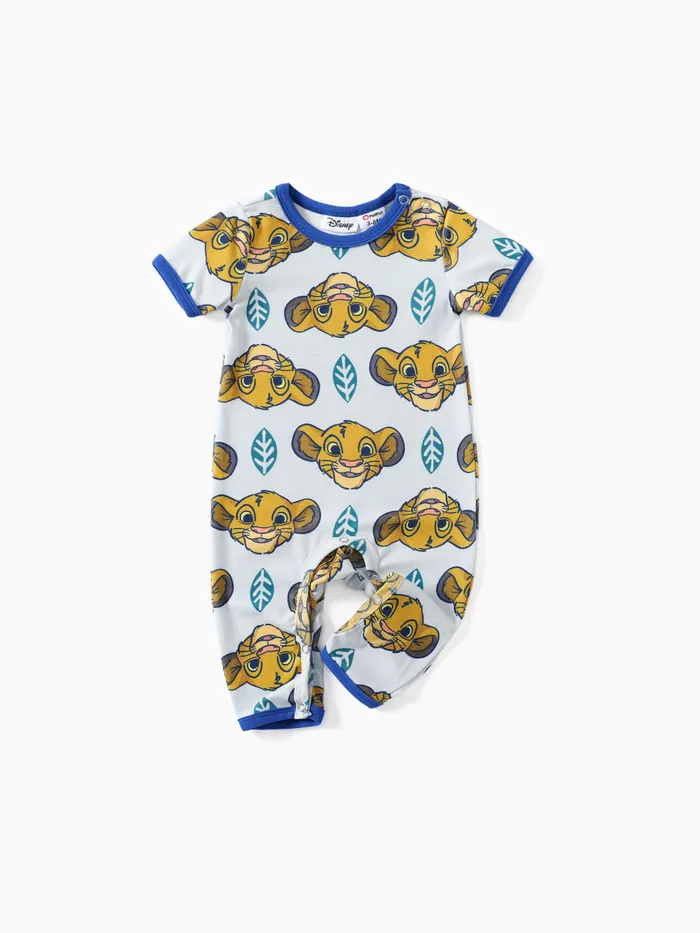 Disney Lion King Baby Boys/Girls Simba 1pc Naia™ Character All-over Print Short-sleeve Romper 