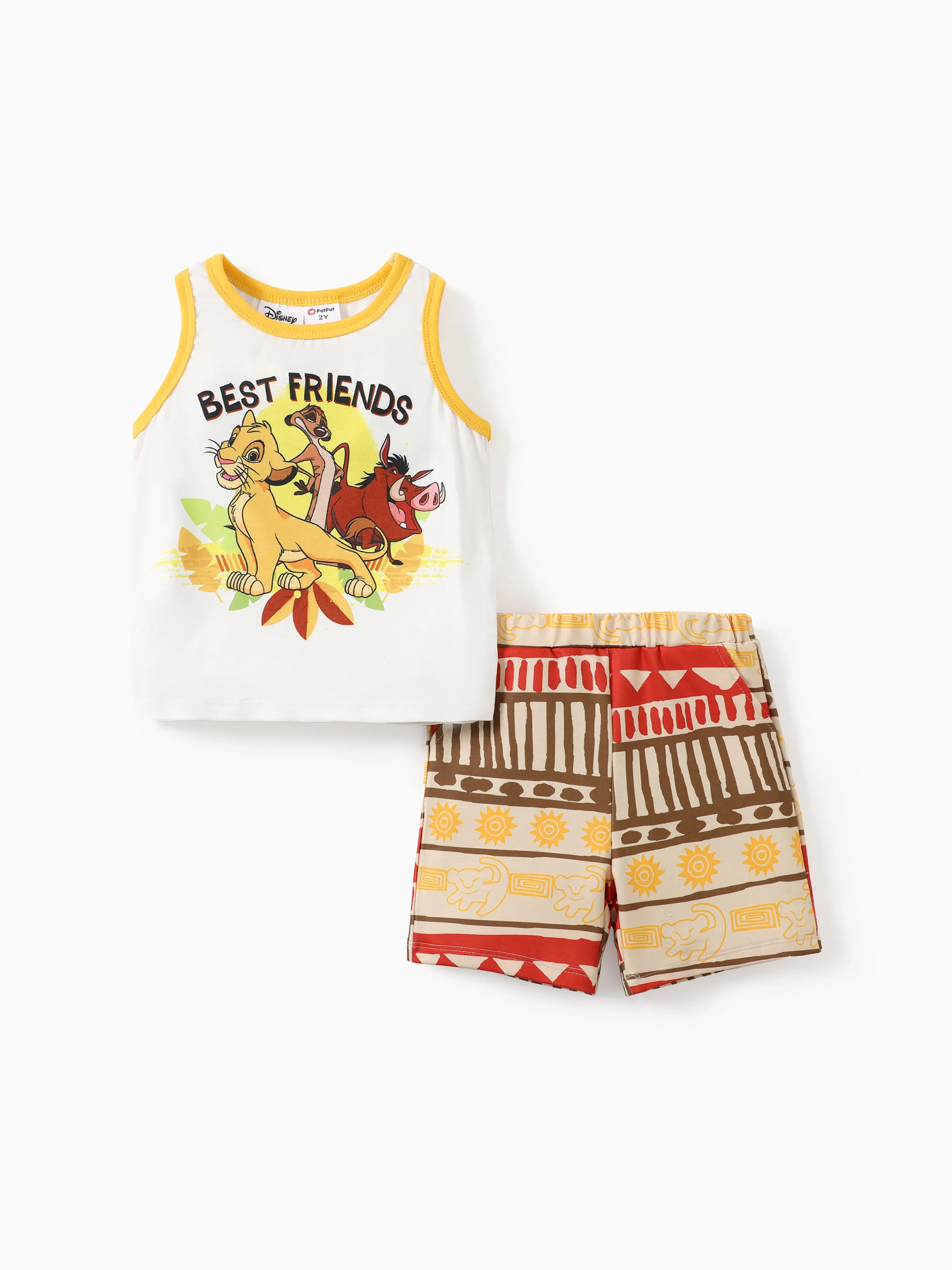 

Disney Lion King 2pcs Toddler Boy Naia™ Character Print Tank Top with Midi Shorts Set