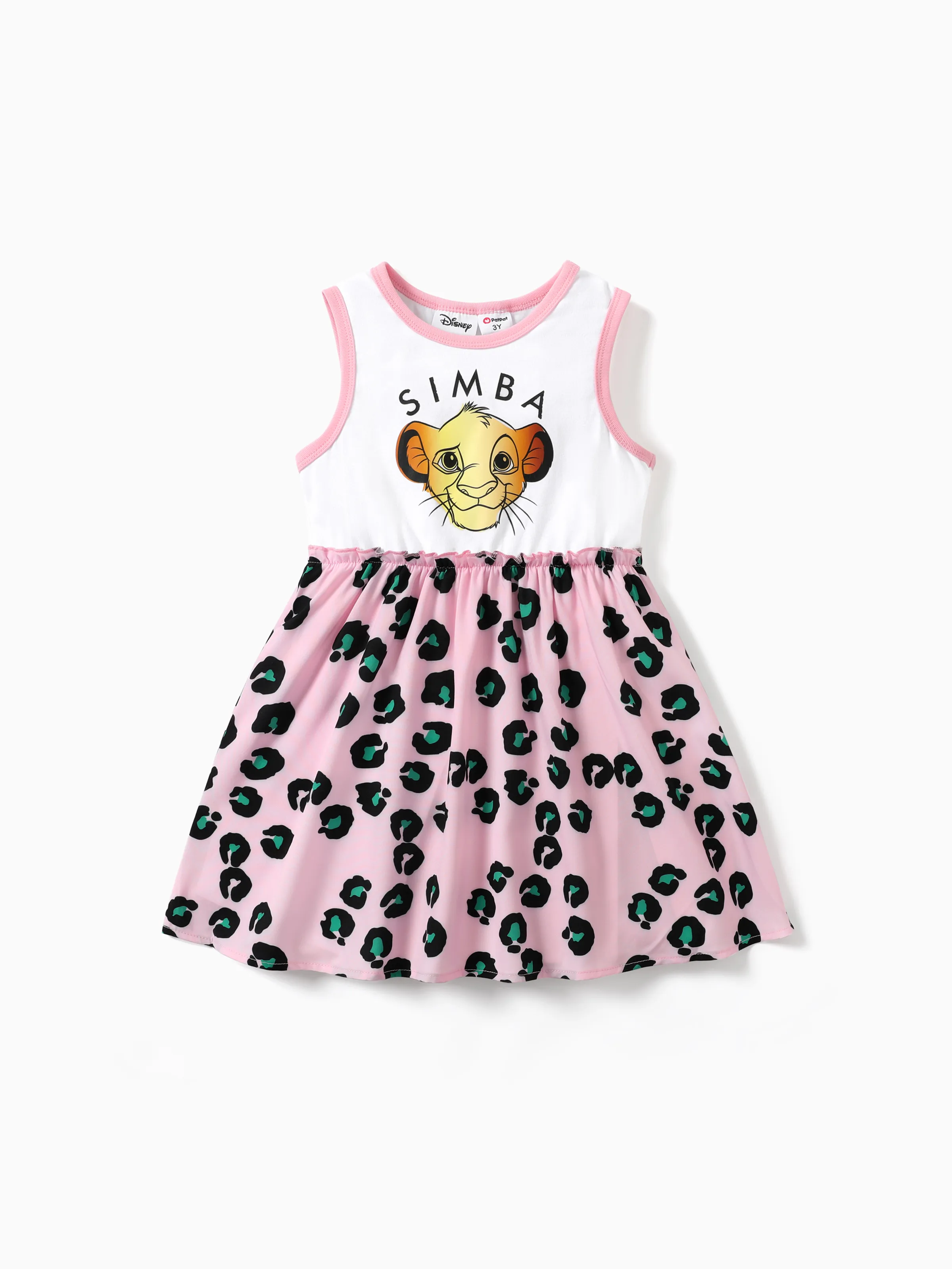 

Disney Lion King Simba 1pc Toddler Girls Zebra/ Leopard Print Tank Dress