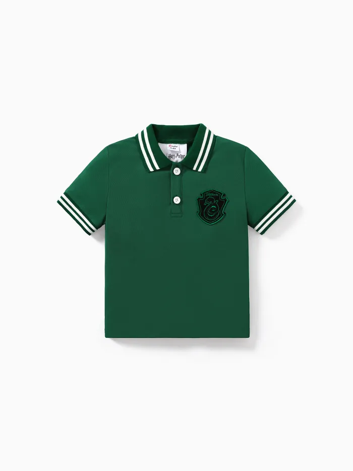 Harry Potter Toddler/Kid Boy Xadrez Grid padrão Preppy estilo Polo Shirt
