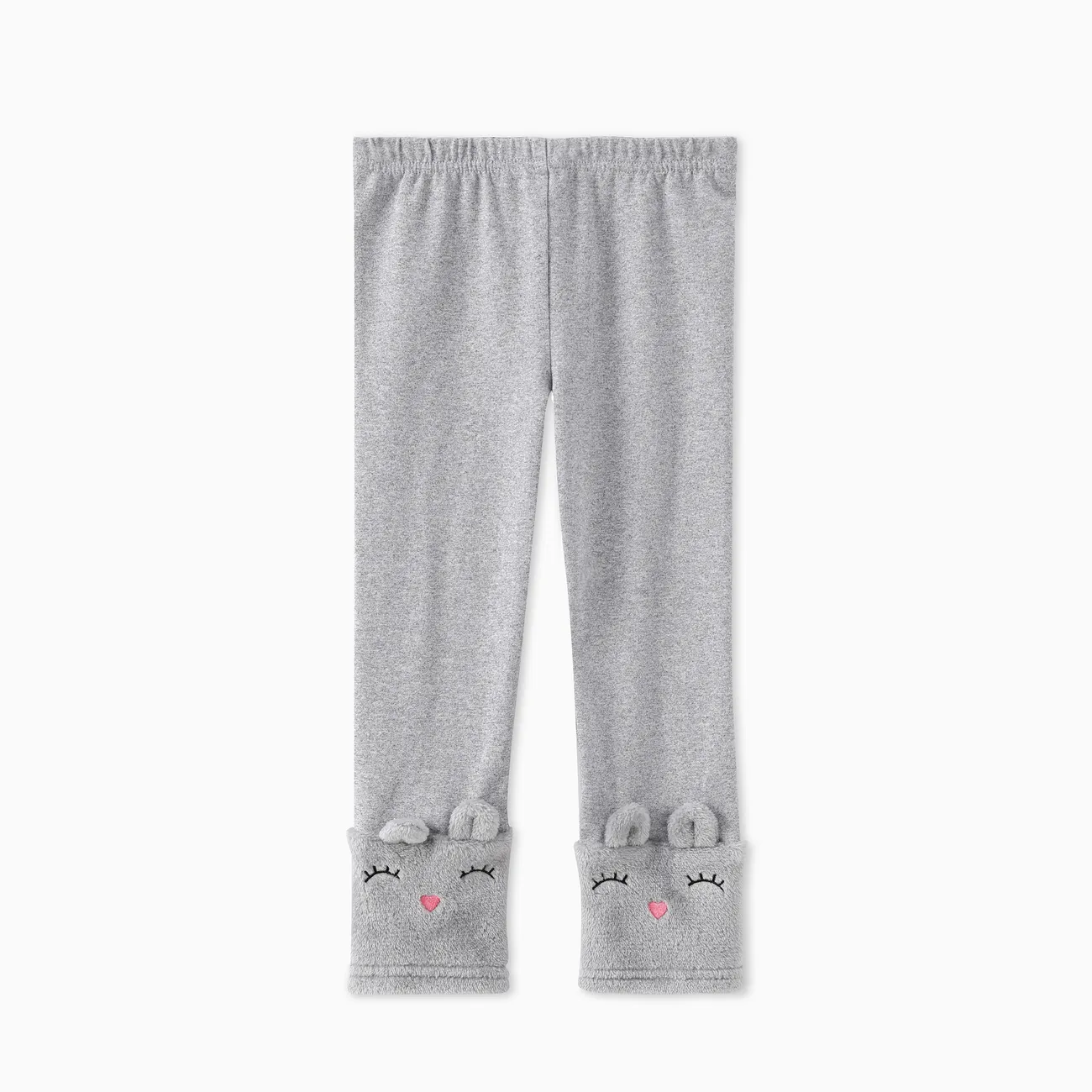 Toddler Girl Casual Cat Embroidered Leggings
