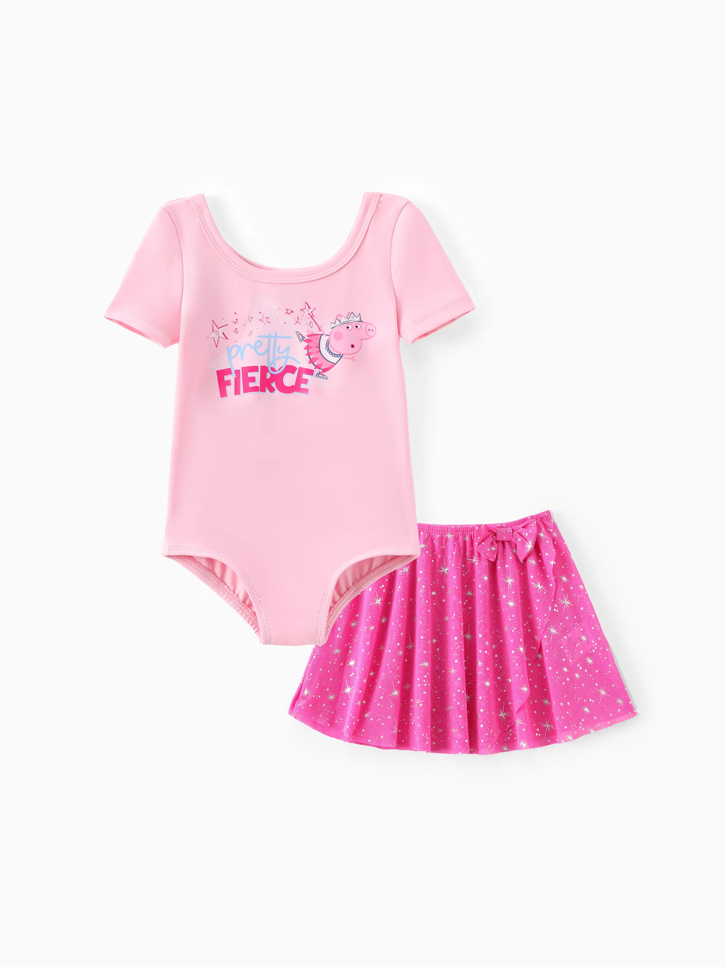 

Peppa Pig Toddler Girls 1pc Fairy Character Star Print Bowknot Dress
