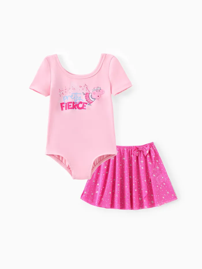 Peppa Pig Toddler Girls 1pc Fairy Character Star Print Bowknot Dress