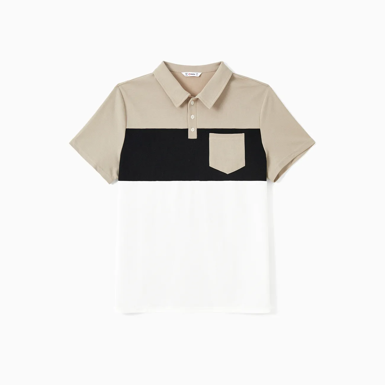 Family Matching Sets Color Block Shirt or Floral Body-con Asymmetrical Hem/Tulle Strap Dress
