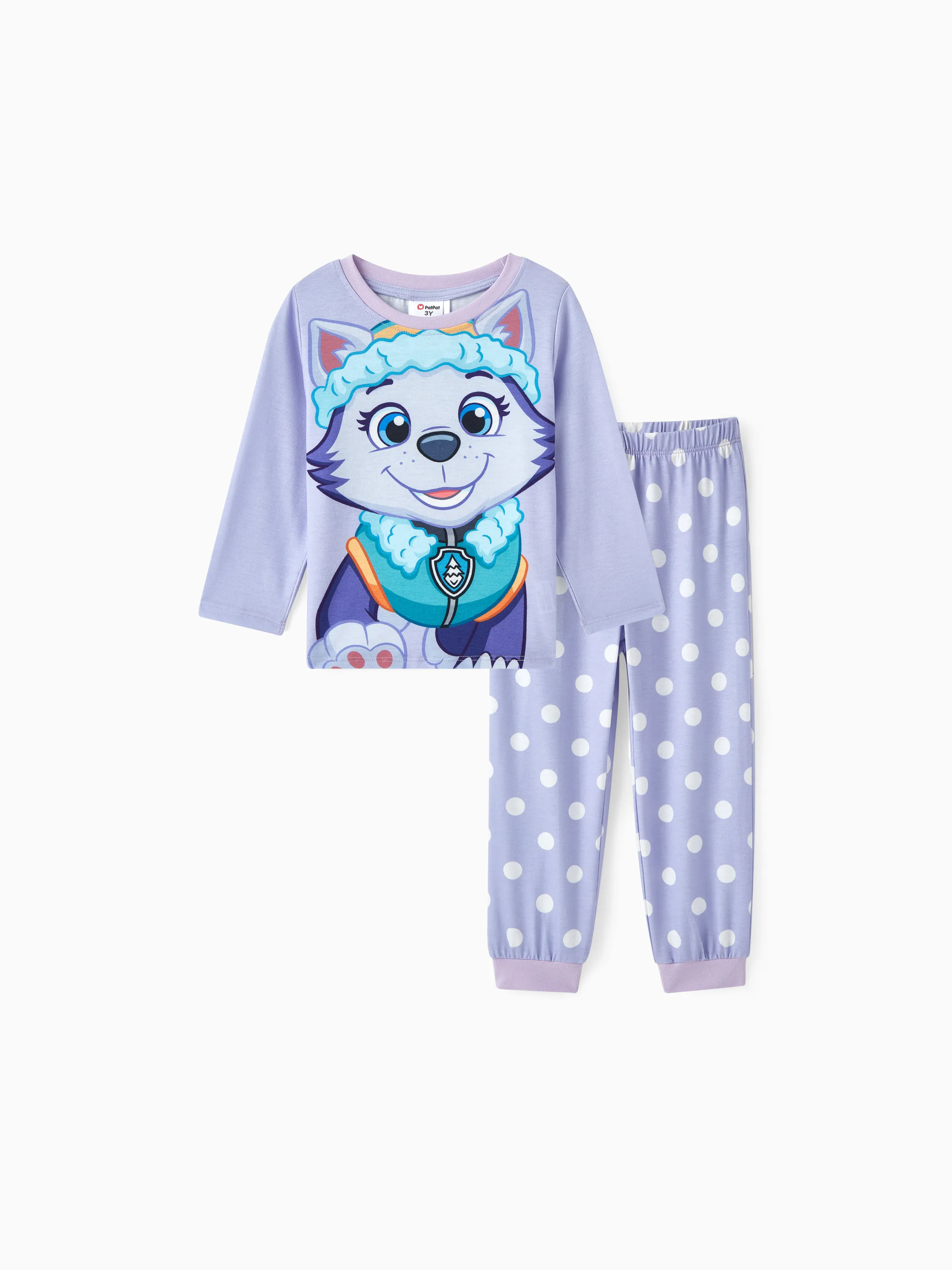 

PAW Patrol 2pcs Toddler Girl/Boy Skye Everest Chase Marshall Tee and Polka dots/Stripe Pants Set