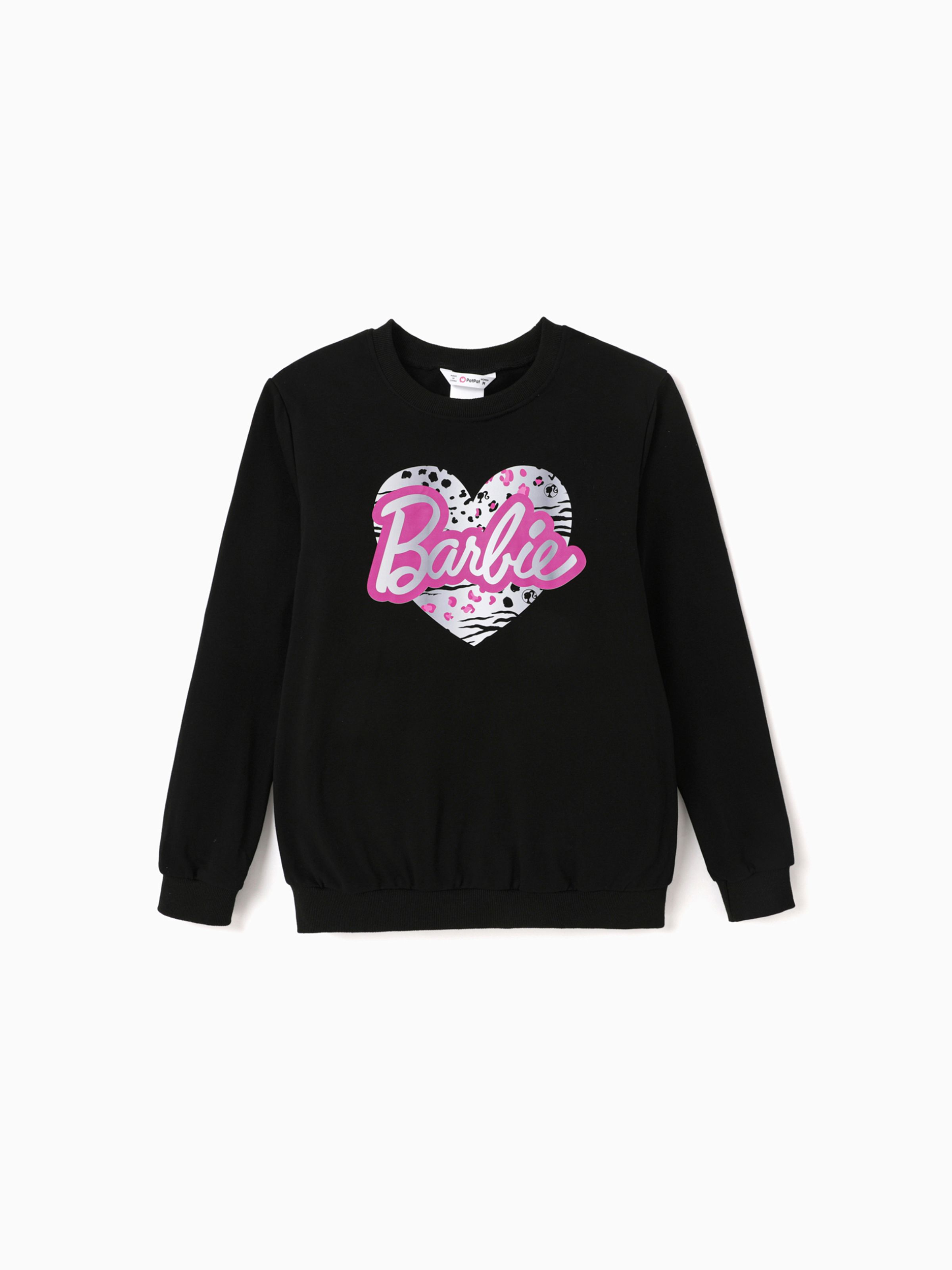 

Barbie Mommy and Me Letter Heart Print Long-sleeve Top