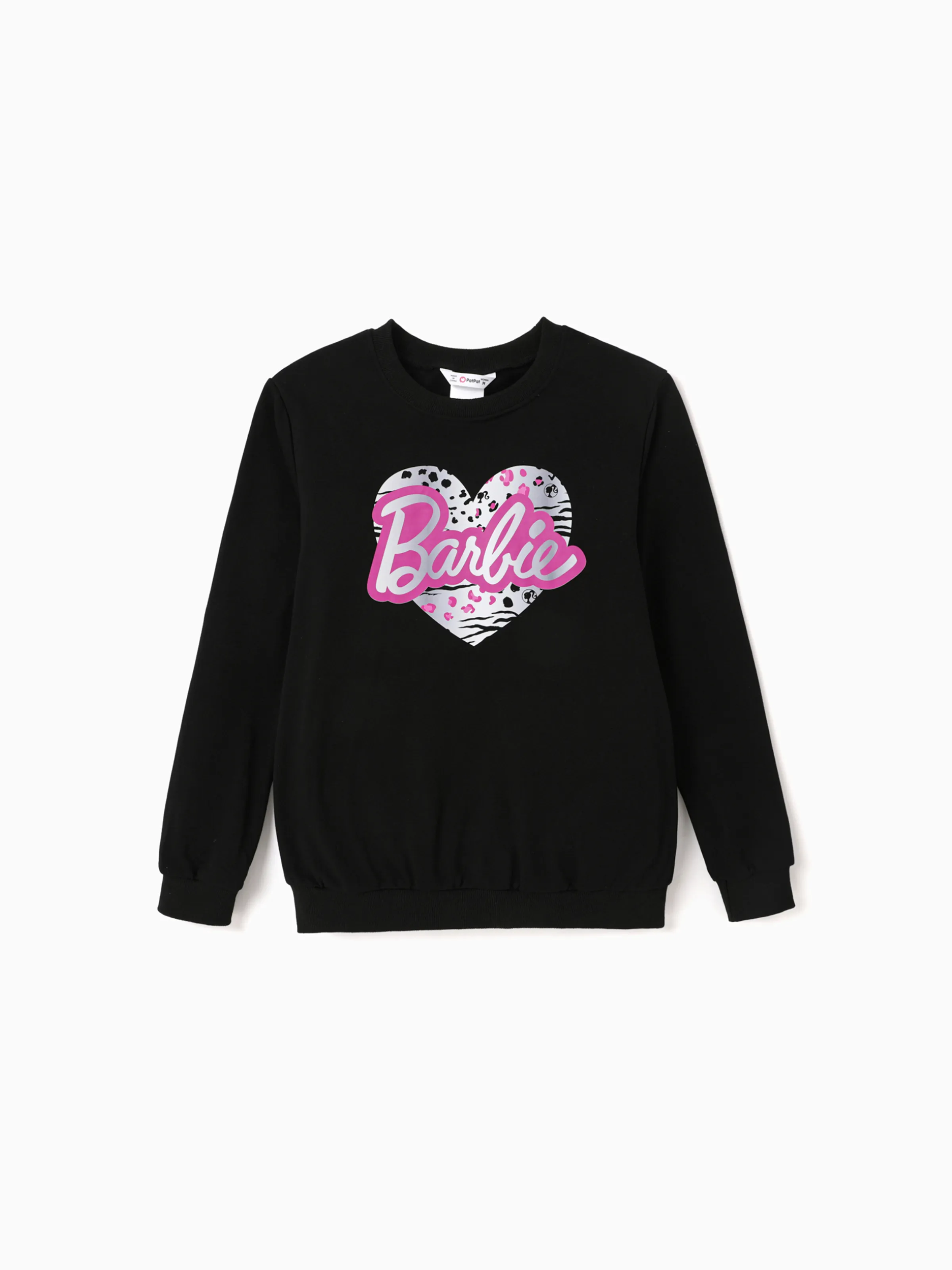 Barbie Mommy And Me Letter Heart Print Long-sleeve Top