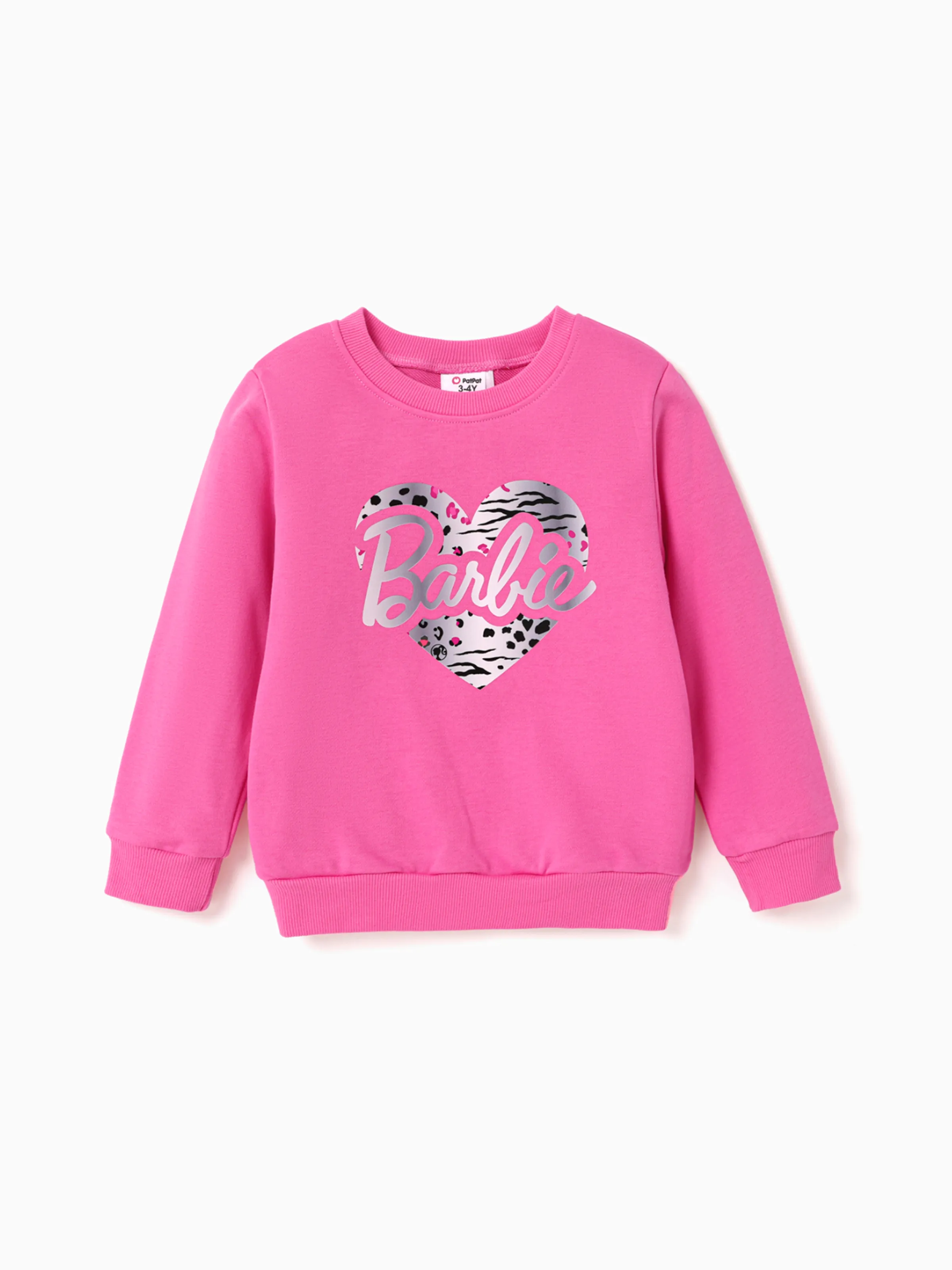 

Barbie Mommy and Me Letter Heart Print Long-sleeve Top