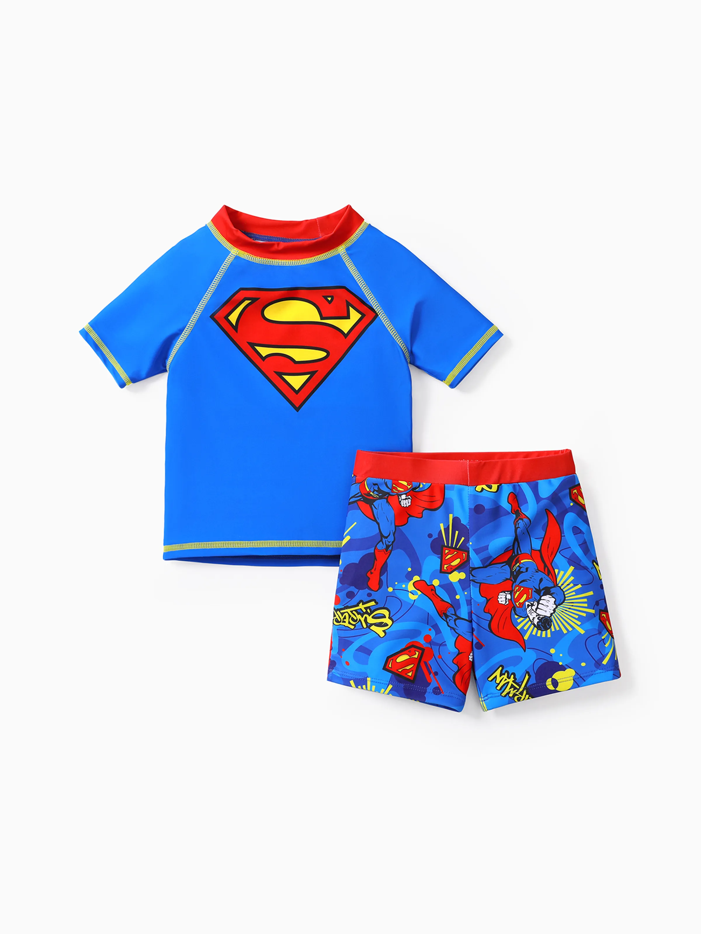 

Justice League Toddle Boy 2pcs Short-sleeve Top and Trunks Swimsuit