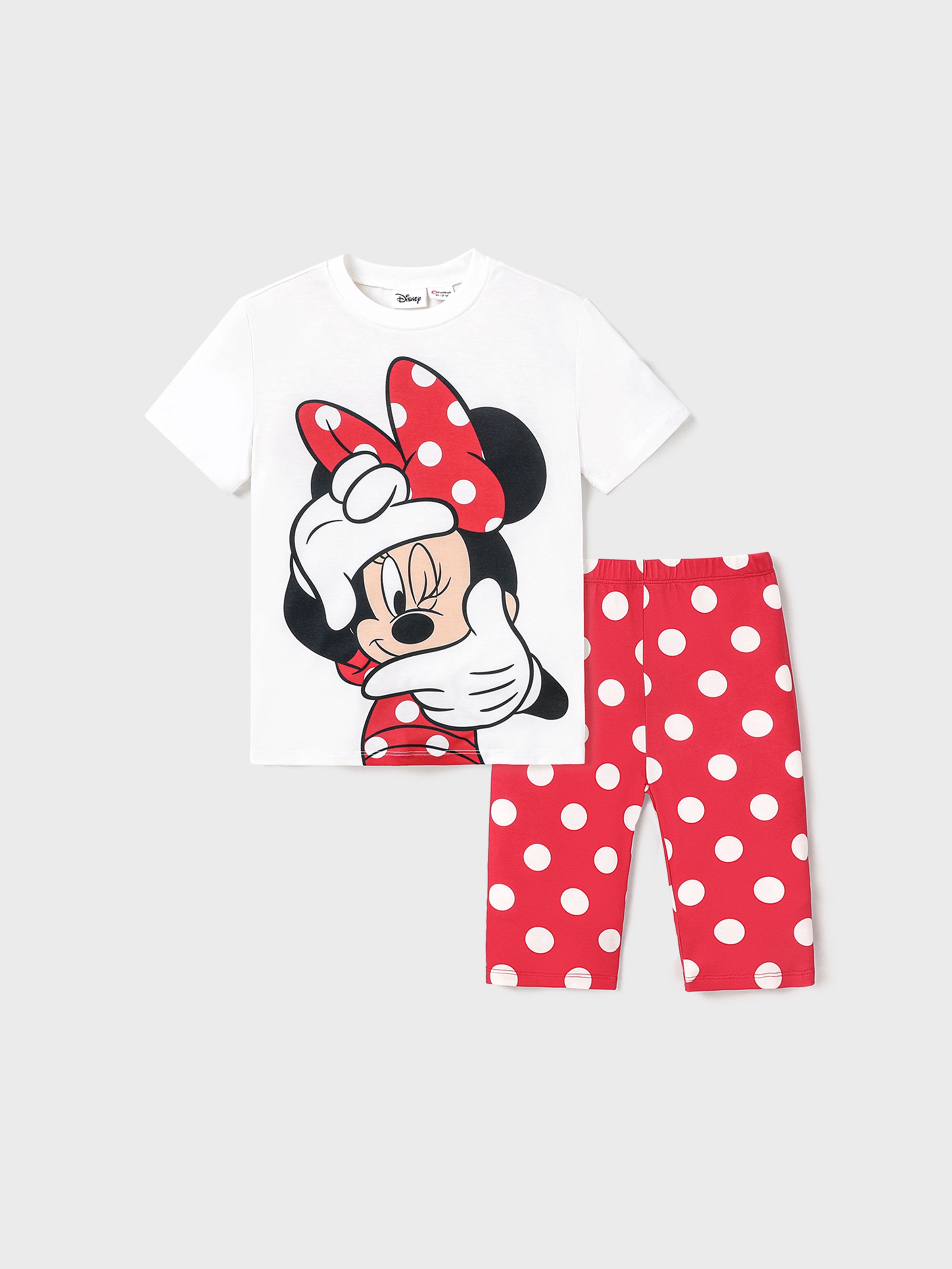 

Disney Mickey and Friends Toddler/Kid Girl 2pcs Naia™ Character Print Short-sleeve Tee and Leggings Shorts Set