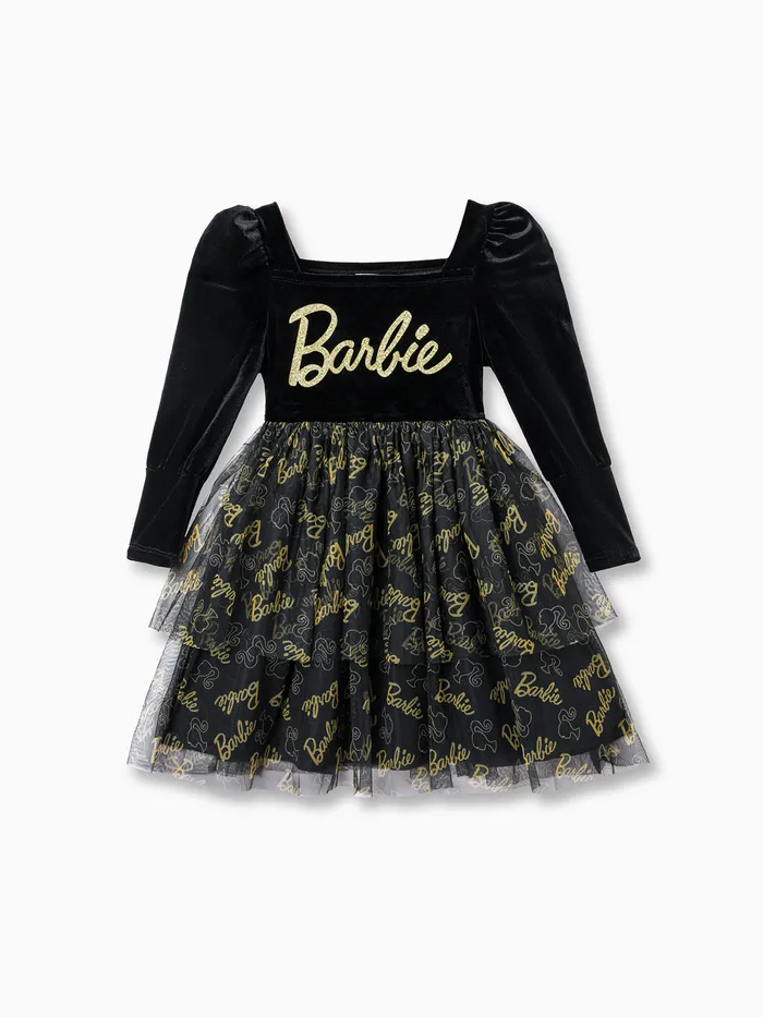 Barbie Bambini Ragazza Multistrato Lettere Vestiti