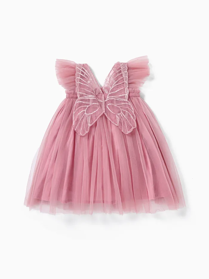 Bebê / Kid Girl Sweet Hyper-Tactile 3D Bow Print Dress
