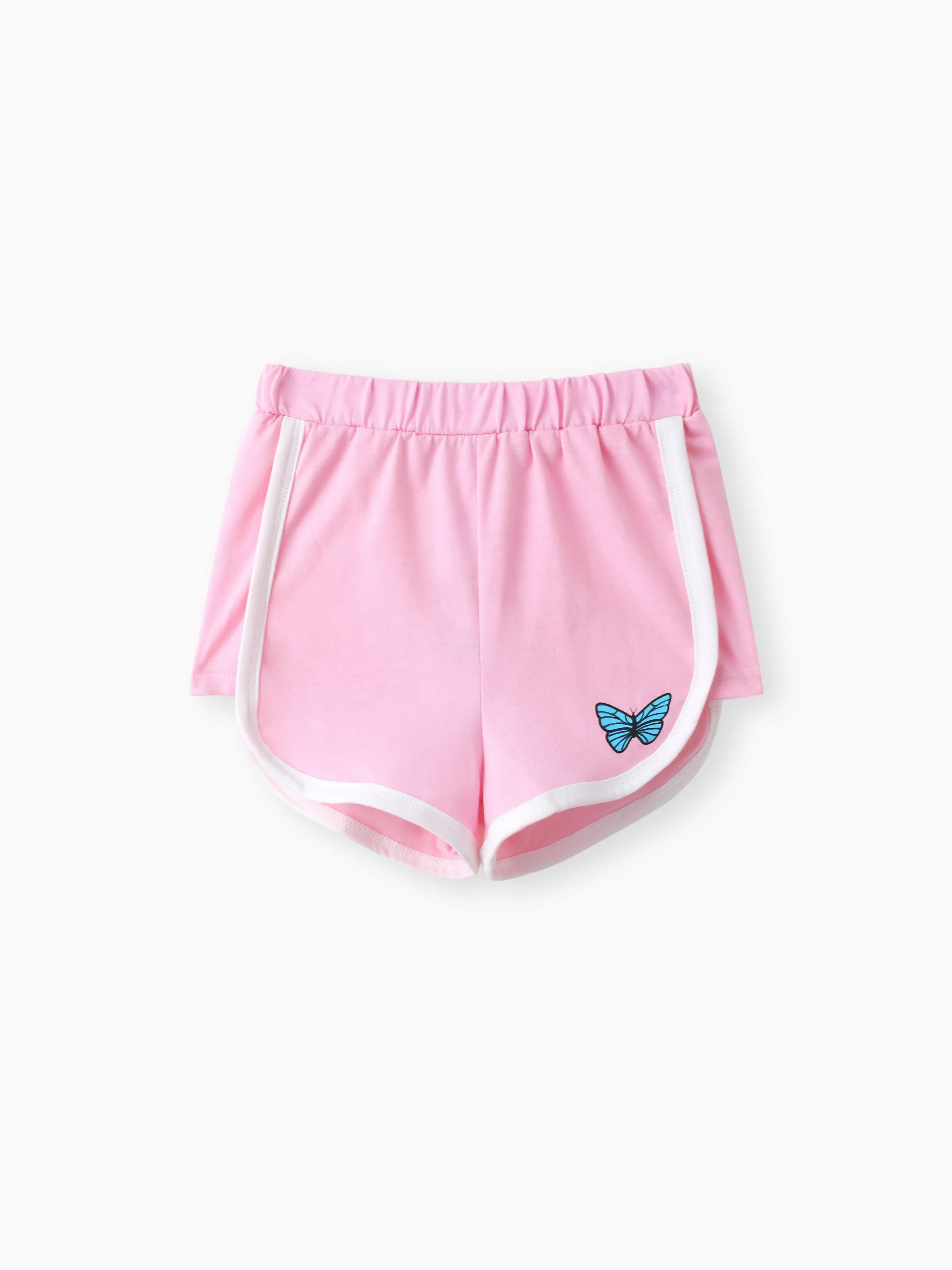 Toddler Girl Butterfly Print Shorts