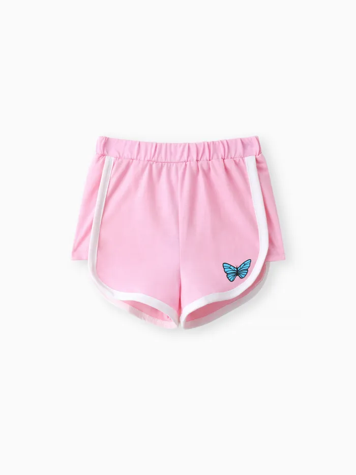 Toddler Girl Butterfly Print Shorts