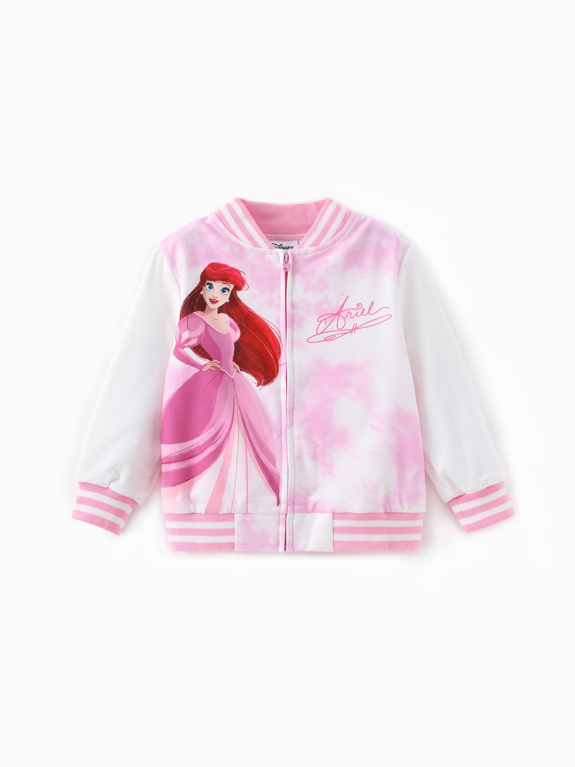 

Disney Princess Toddler Girls Moana/Ariel 1pc Tye-die Print Bomber Jacket