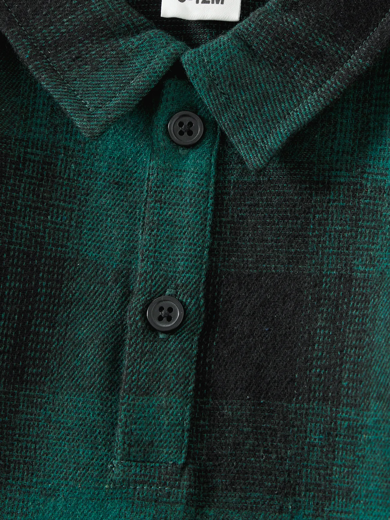 Baby Boy - Family Matching Casual Grid/Houndstooth Long-sleeve Dresses & Tops Sets - Dark Green - image 11