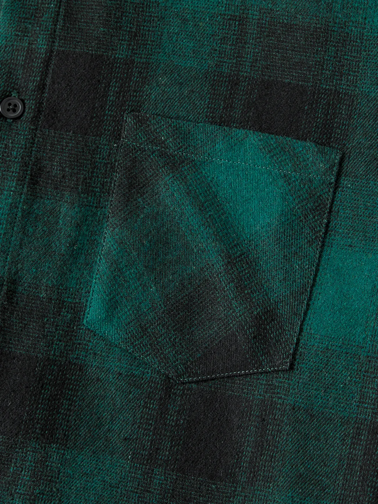 Men - Family Matching Casual Grid/Houndstooth Long-sleeve Dresses & Tops Sets - Dark Green - image 20