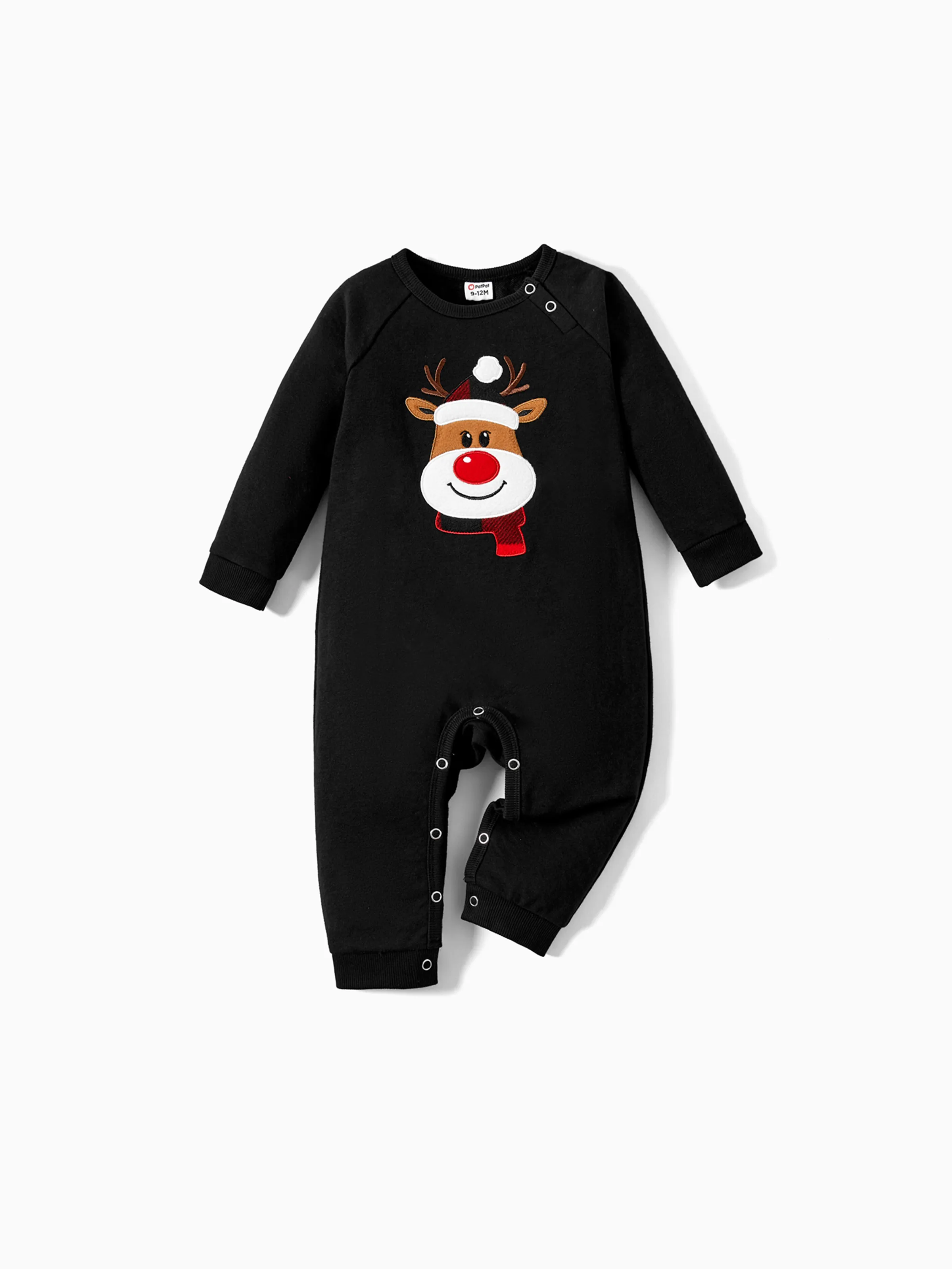 

Christmas Family Matching Cartoon Reindeer Patch Long-sleeve Tops