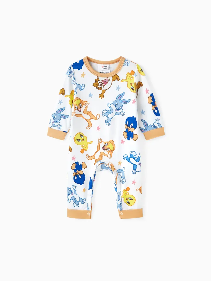 Looney Tunes Baby Girl/Boy Character Chess/Floral/Star Print Romper
