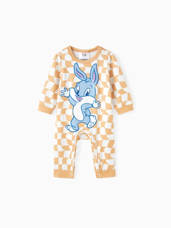 Looney Tunes Baby Girl/Boy Character Chess/Floral/Star 印花連體褲
