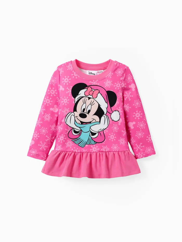 Disney Mickey and Friends Natal Criança Menina Costuras de tecido Infantil conjuntos de jaquetas