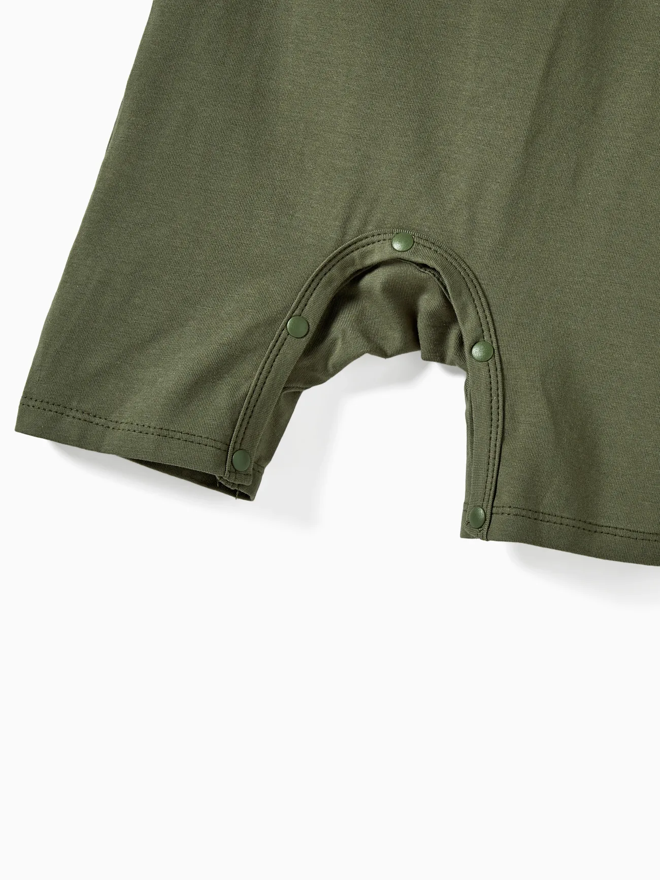 Baby - Mommy and Me Rainbow Graphic 'GOOD VIBES' Front Dress with Pockets - Army green - image 14