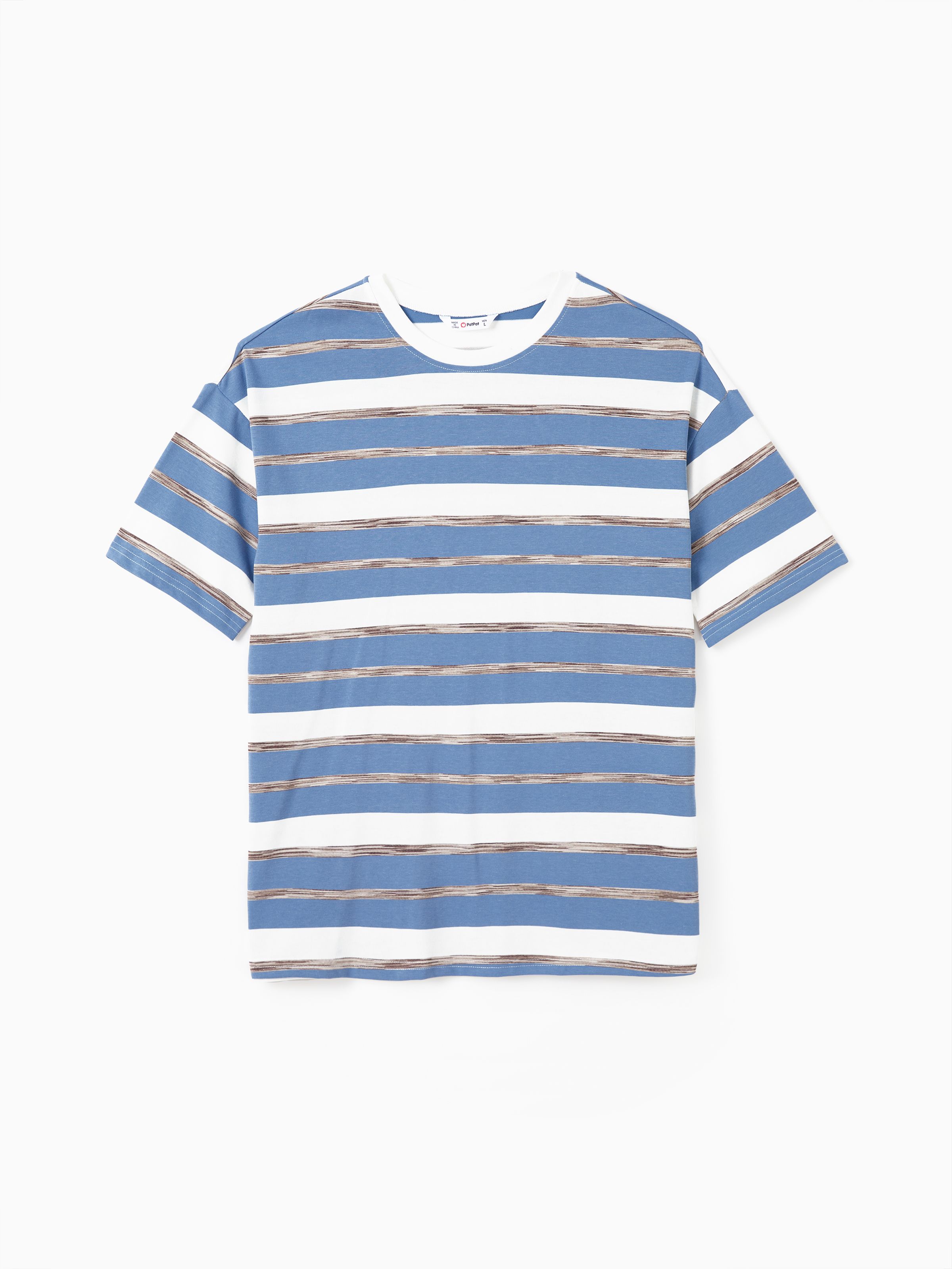 

Family Matching Sets Preppy Style Striped Tee or Sailor Uniform-Inspired Nautical Style Sleeveless Dress