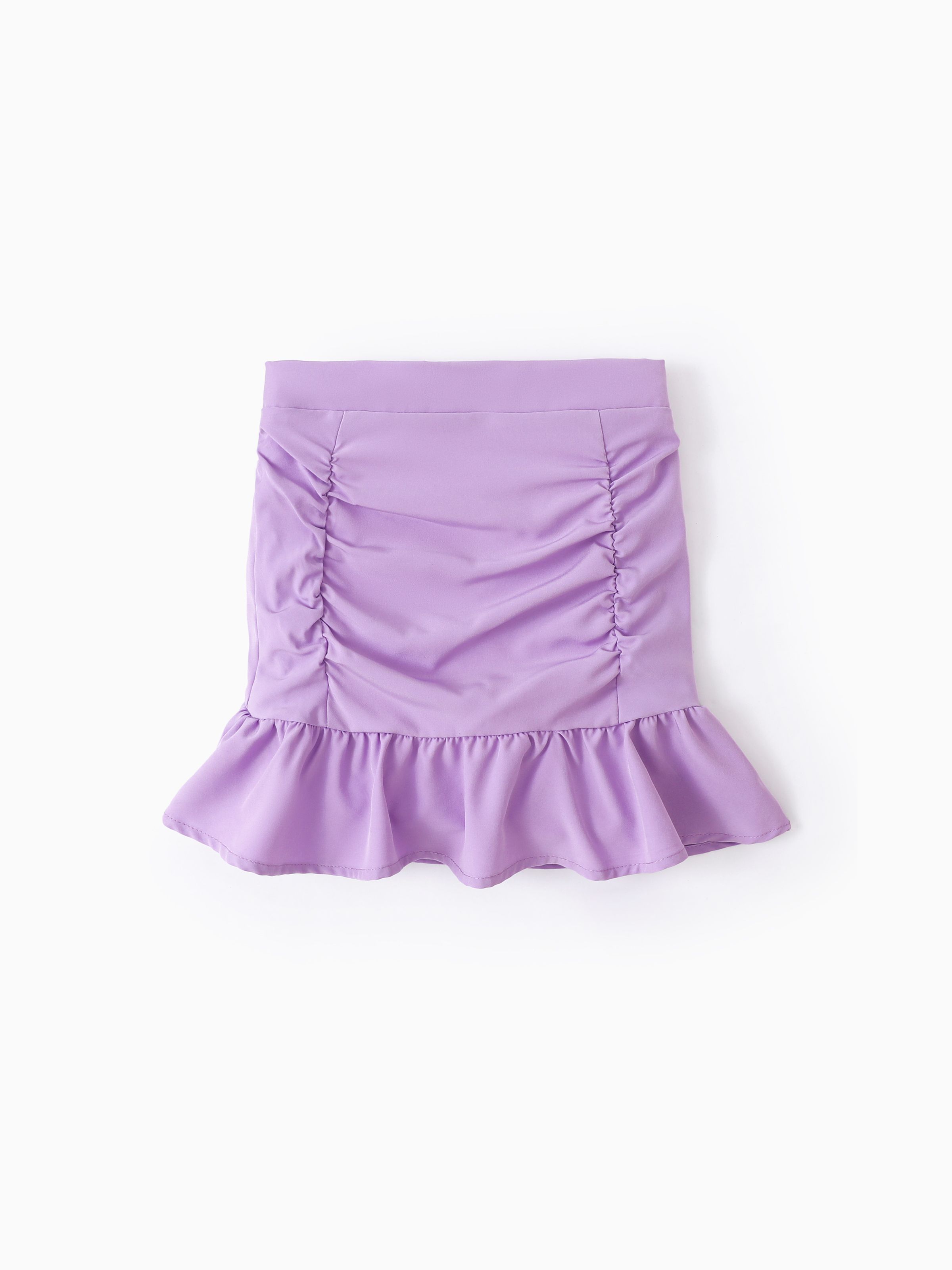 

Sweet Ruffle Edge Skirt for Girls - Polyester Spandex Blend - 1 Piece - Regular Fit - Kid's Skirt Cl