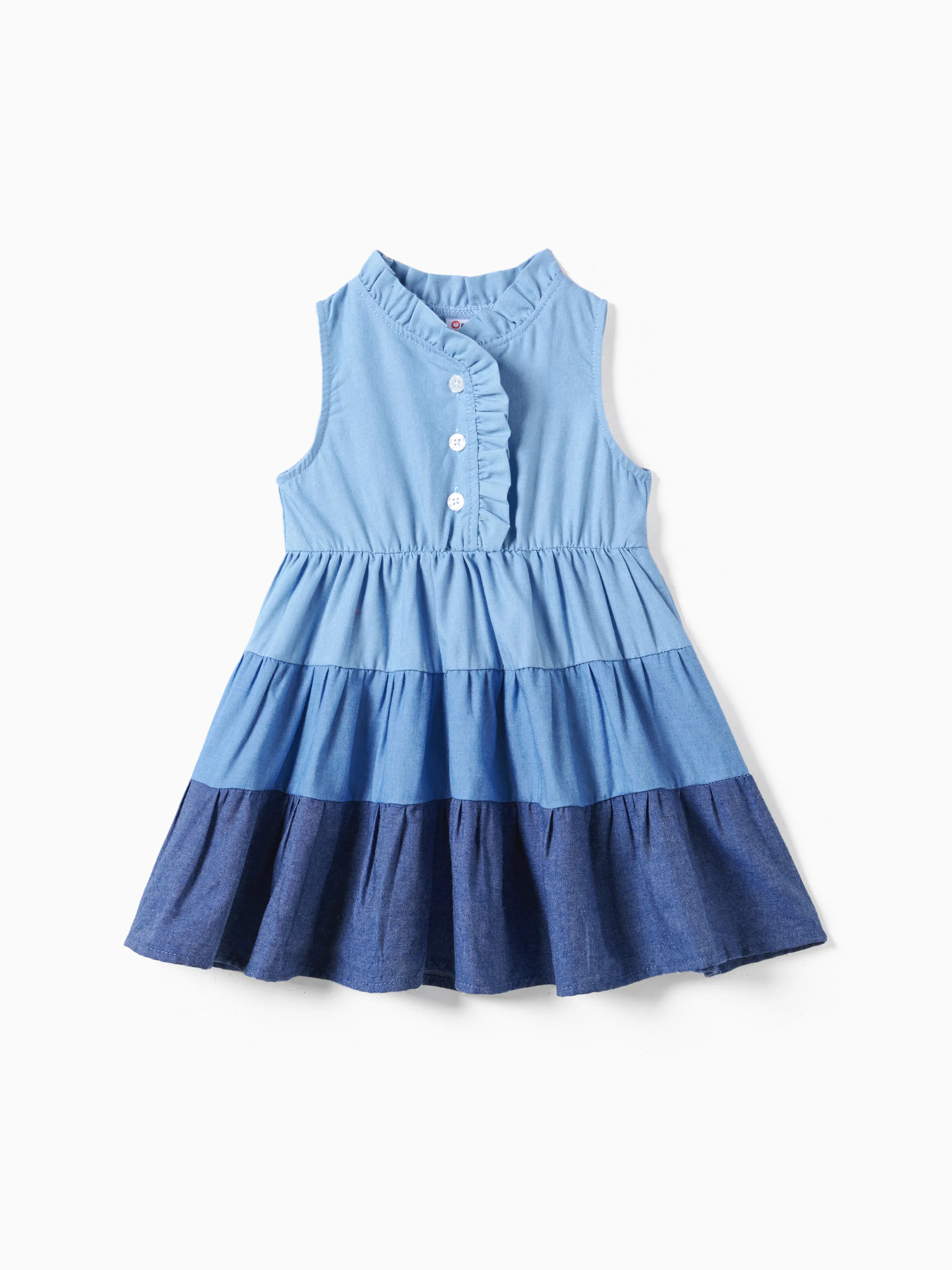 

Family Matching Colorblock Shirt and Tiered A-line Pleated Dress Sets