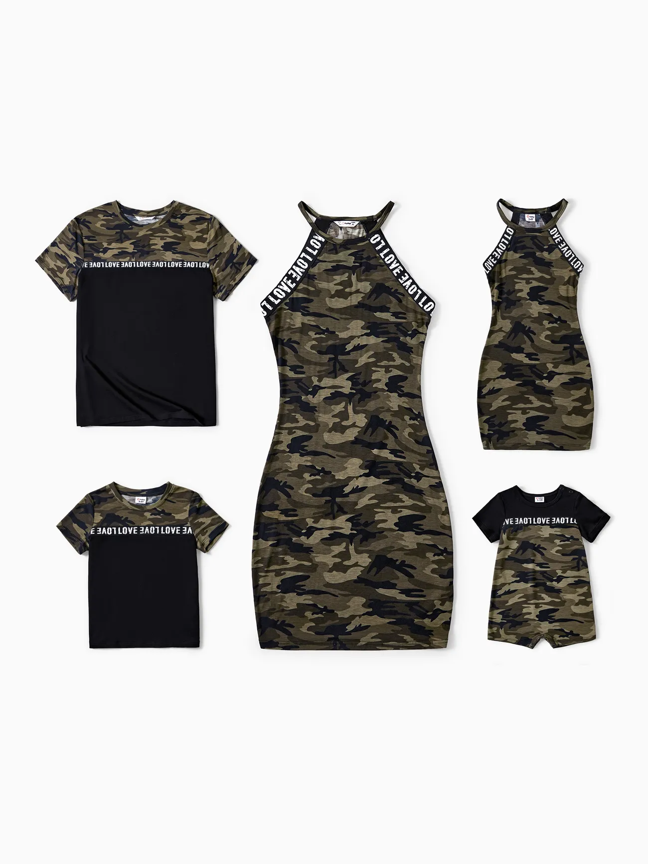 Camouflage Sleeveless Bodycon Dresses Camouflage Sleeveless Bodycon Dresses