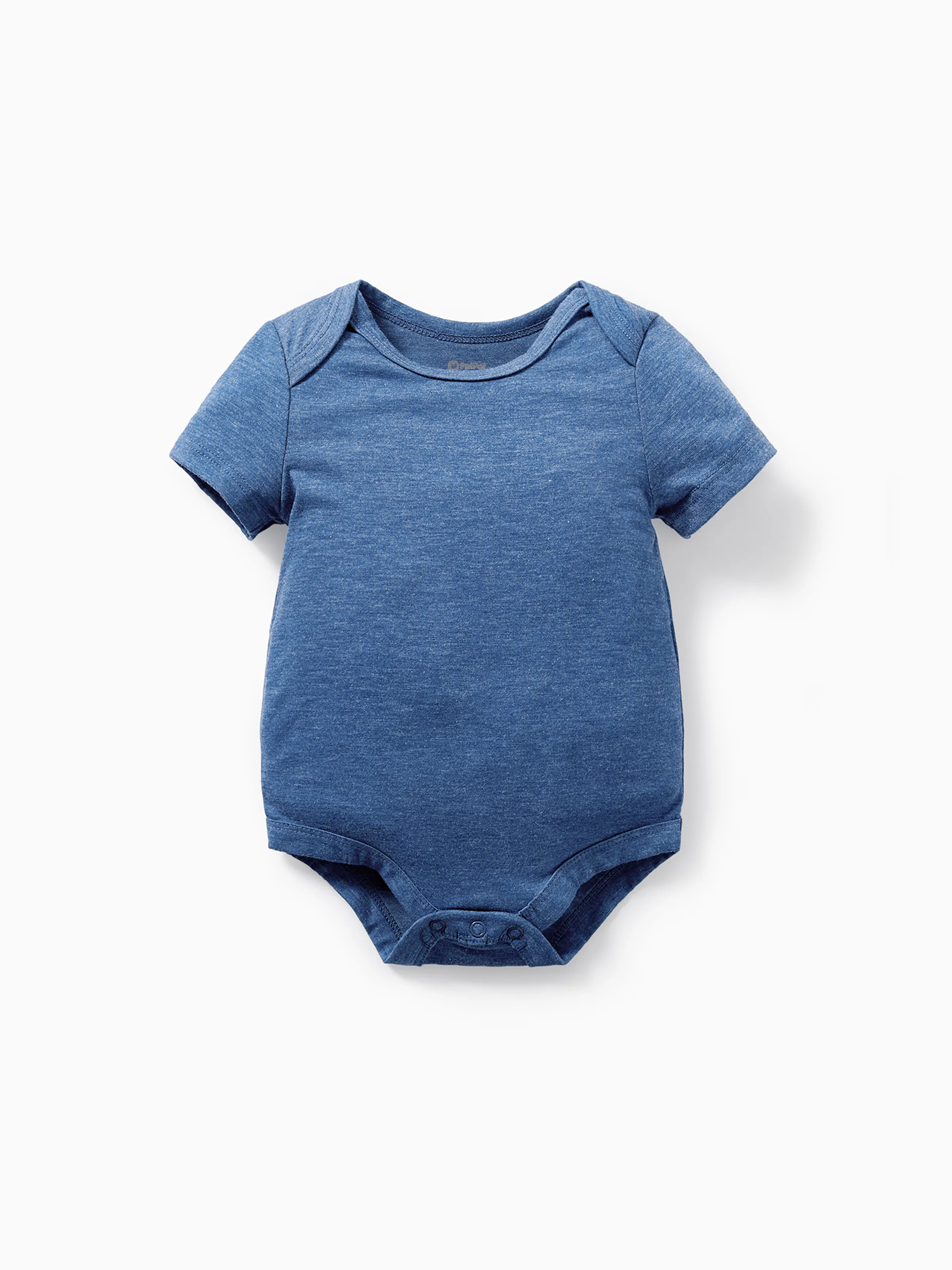 

Naia Baby Boy Dinosaur/Letter Print/Blue Short-sleeve Rompers