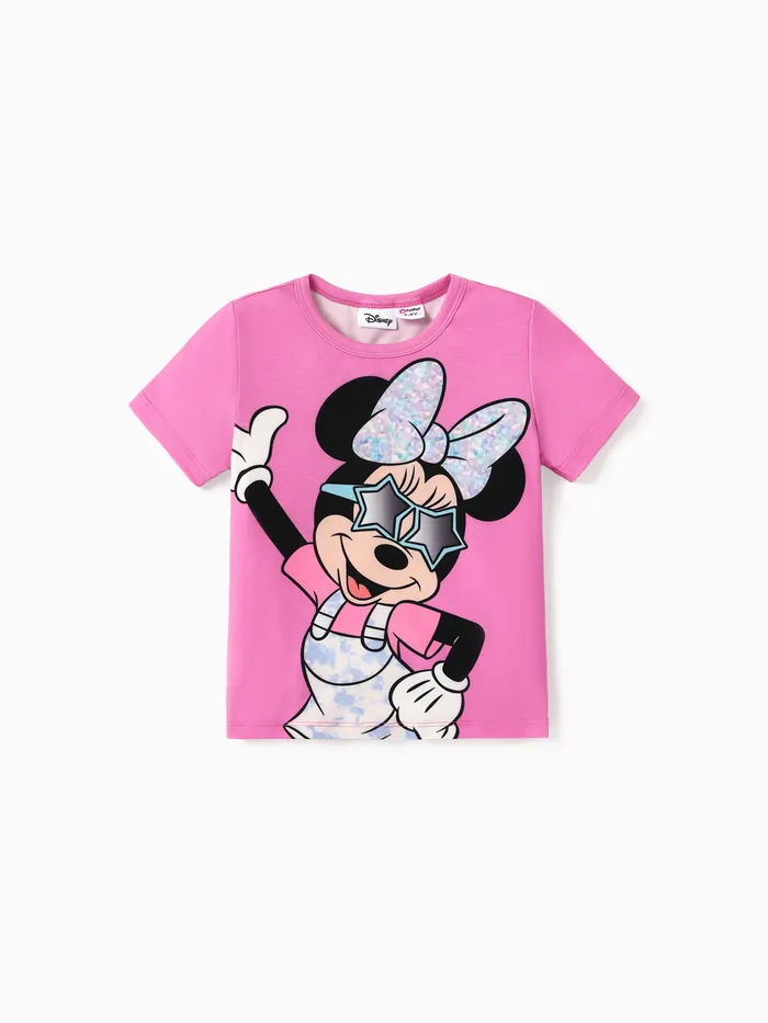 迪士尼幼兒/兒童女孩/男孩角色印花 Naia™ 短袖 T 恤