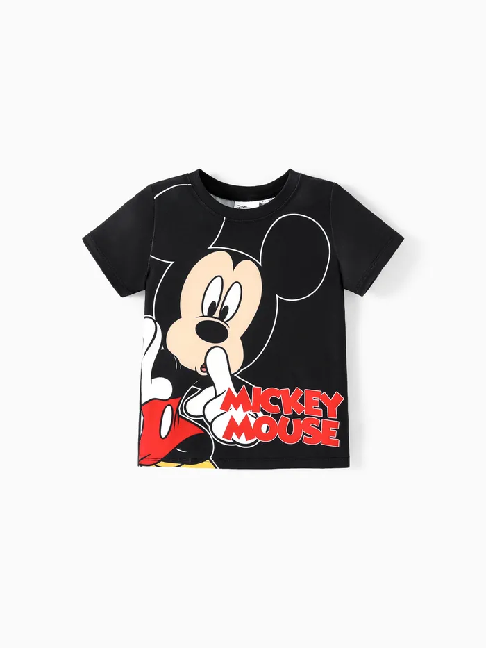 迪士尼幼兒/兒童女孩/男孩角色和字母印花 Naia™ 短袖 T 恤