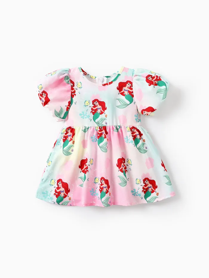 Disney Princess 1pc Baby/Toddler Girls Character Puff-Sleeve Dress
