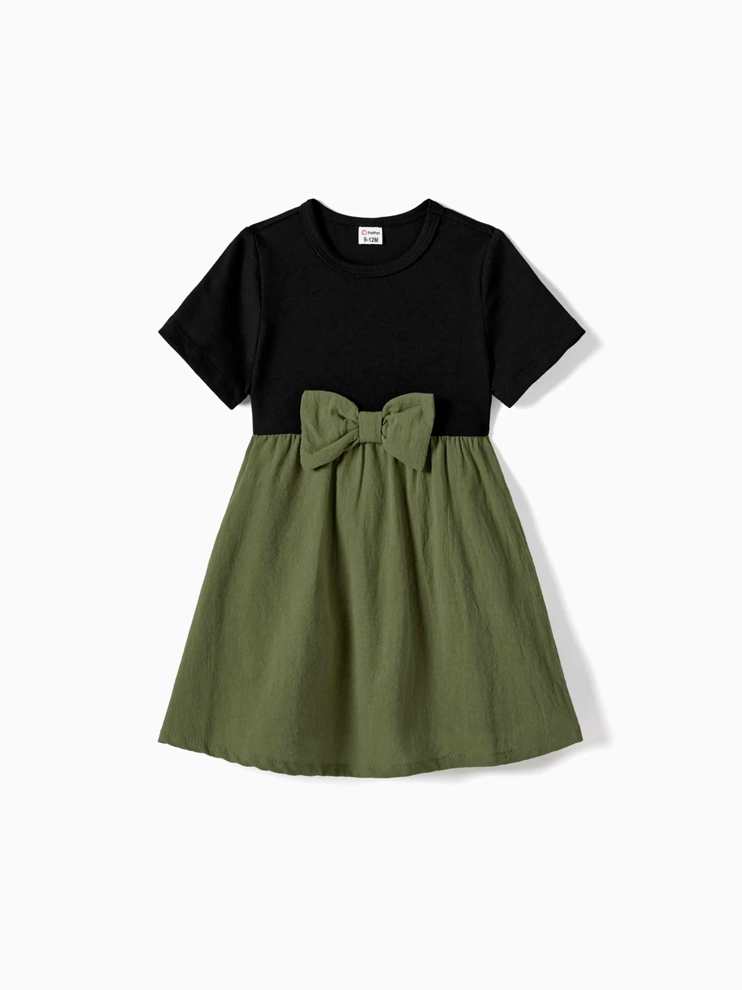 

Family Matching Sets Two Tone Short-sleeve Belted Co-ord Set or Color Block T-shirts