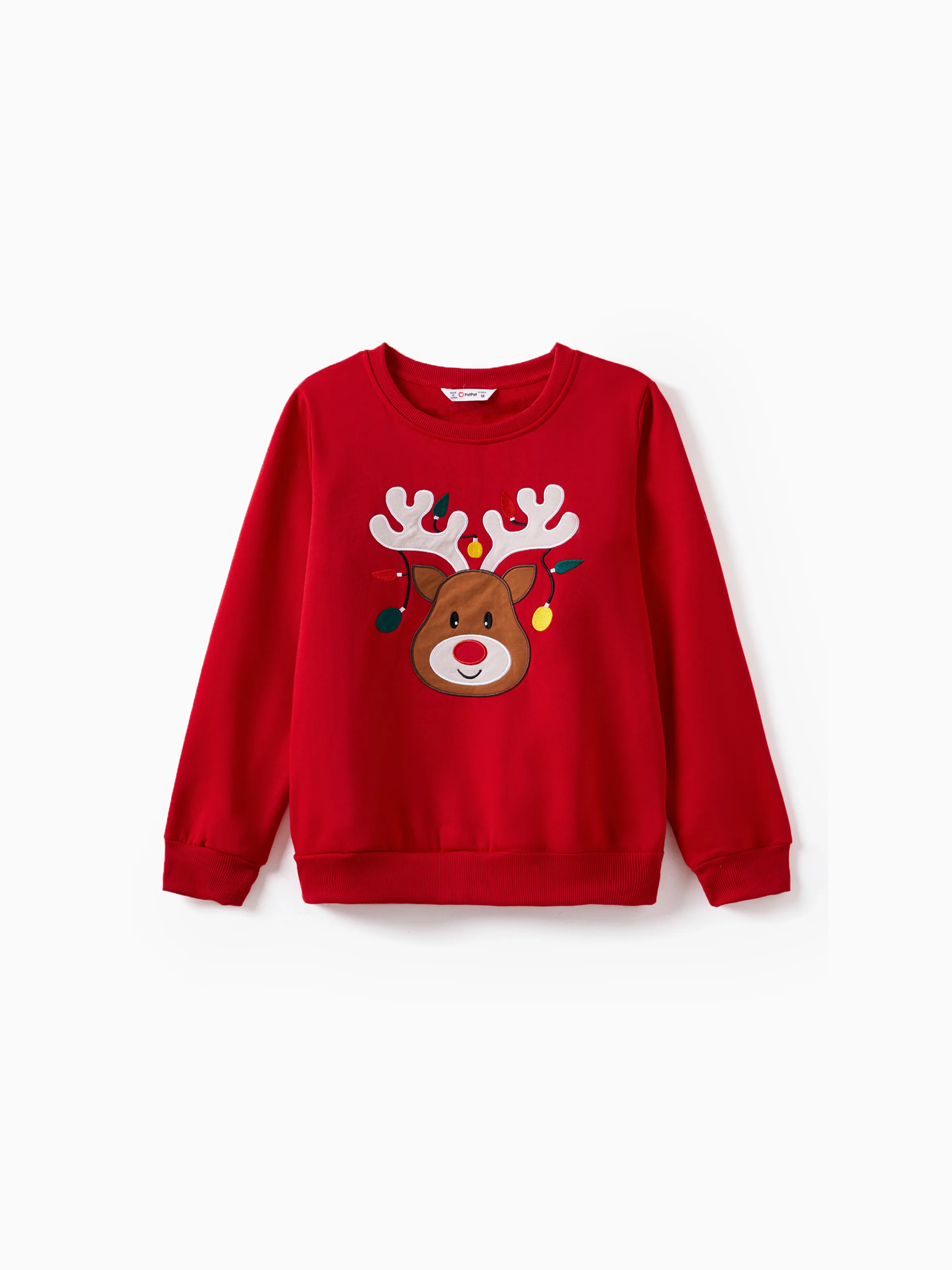 

Christmas Deer Embroidered Long-sleeve Family Matching Sweatshirts