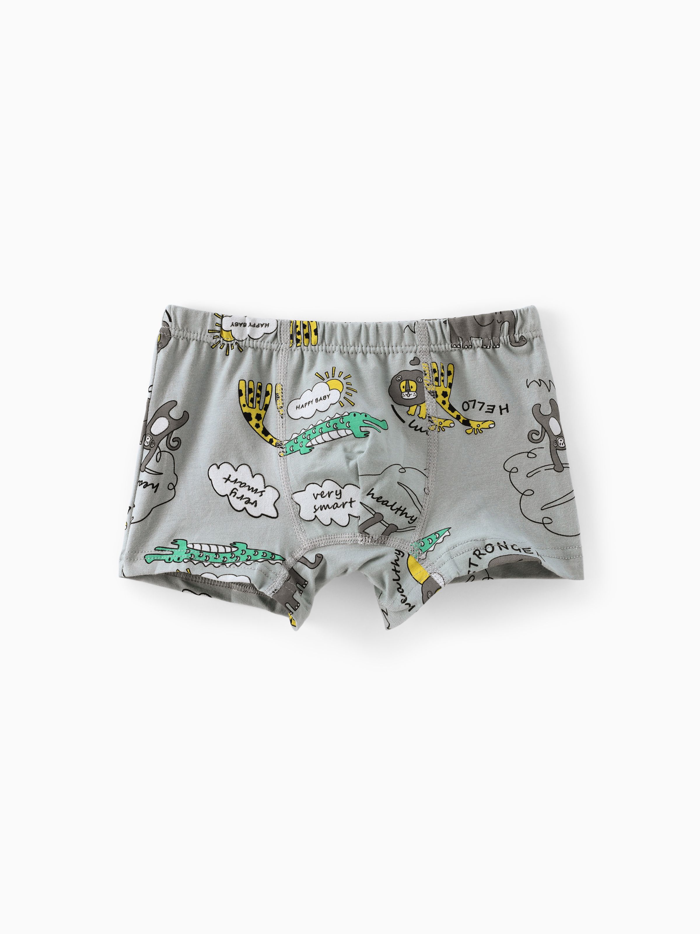 

Childlike Animal Pattern Cotton Tight Boy Underwear Set