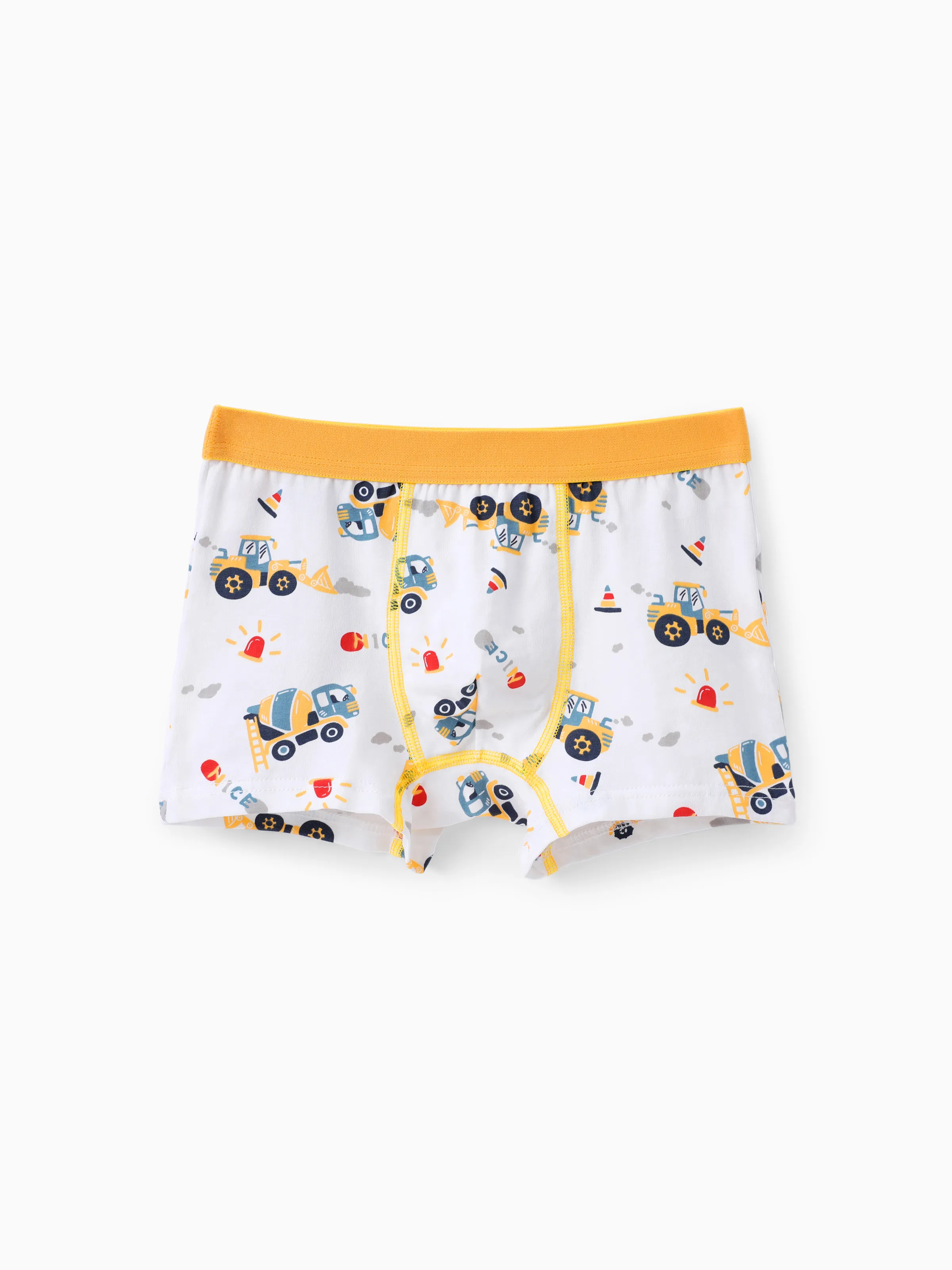 

Vehicle-themed Cotton Underwear for Boys - 1 Piece Tight Set