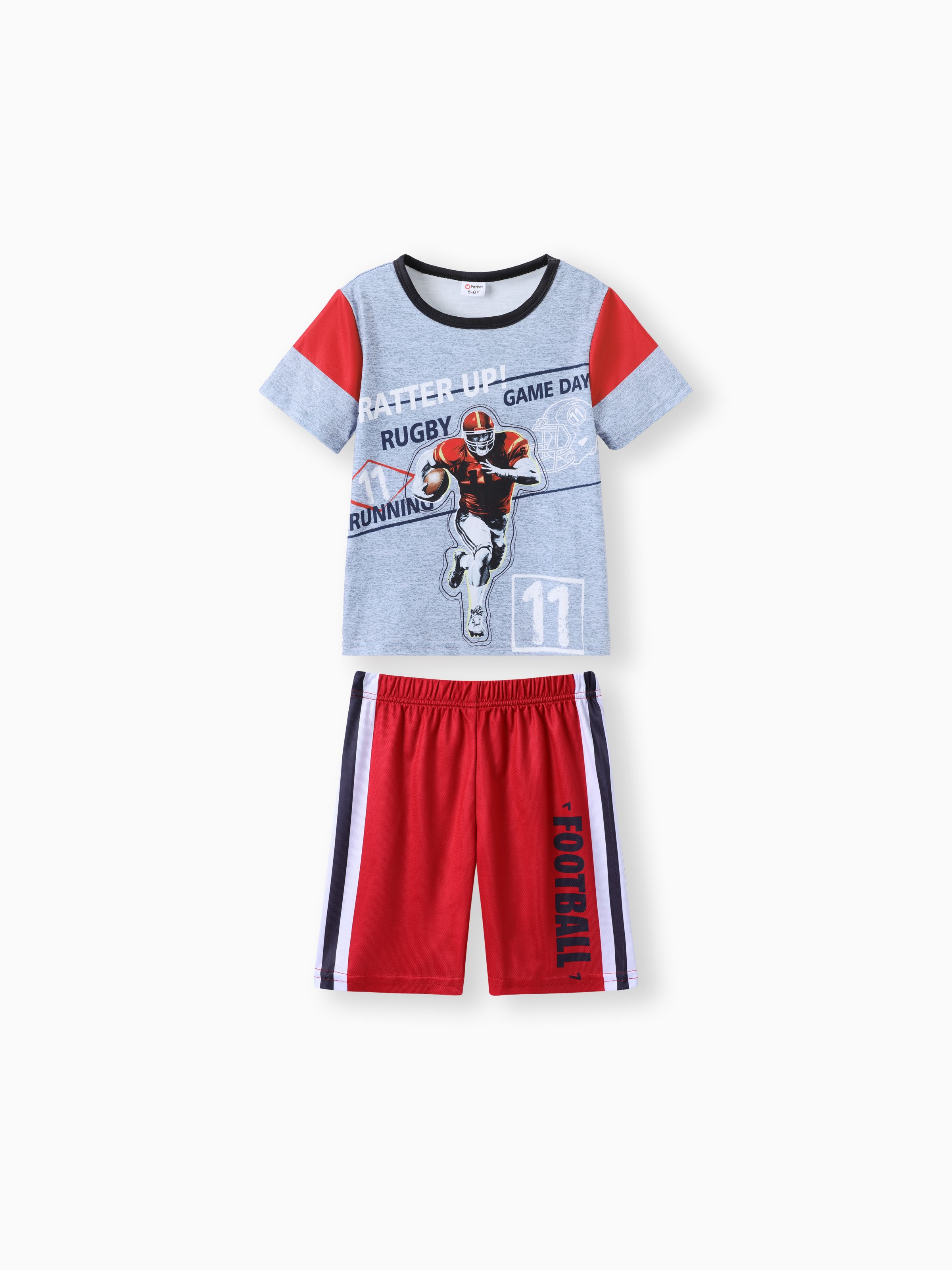 

Holiday Character Print 2pcs Sportswear Set for Girls, Casual Style, Polyester and Spandex Fabric