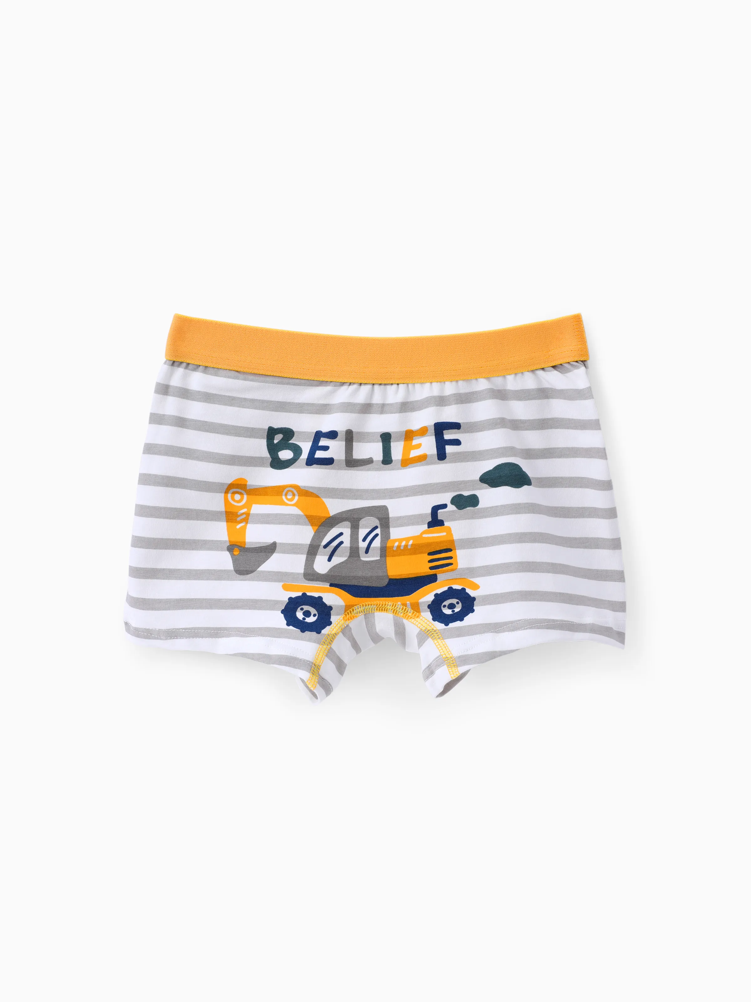 

Vehicle-themed Cotton Underwear for Boys - 1 Piece Tight Set