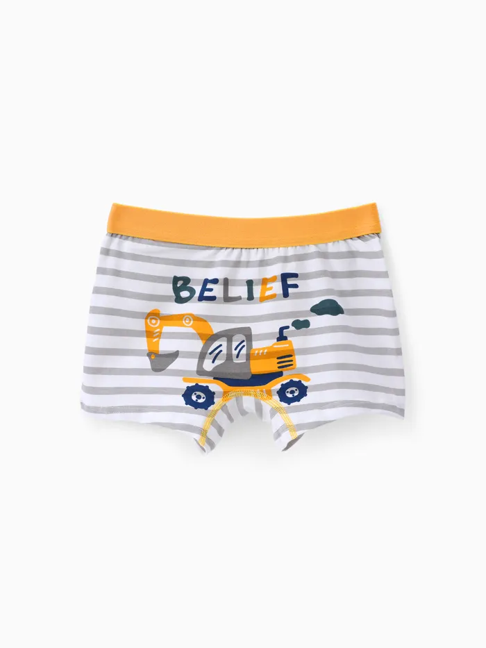 Vehicle-themed Cotton Underwear for Boys - 1 Piece Tight Set