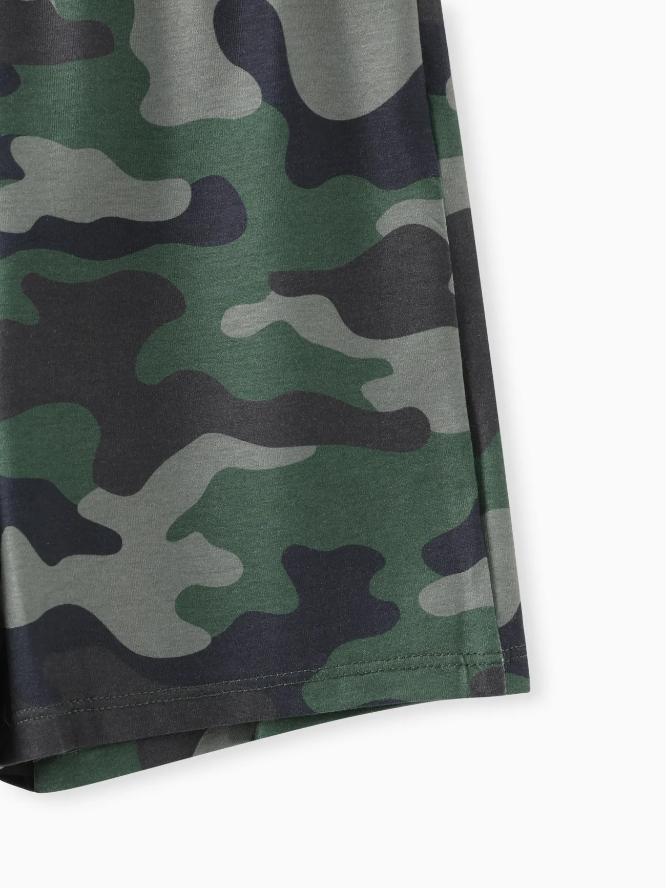 Black - Naia 2pcs Toddler/Kid Boy Pocket Design Short-sleeve Tee and Camouflage Print Shorts Set - image 7
