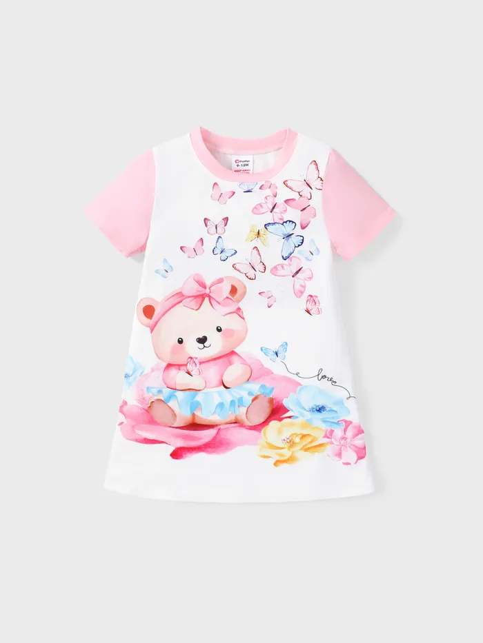 Süßes Mädchen Pyjama-Set - Polyester/Elasthan, 1 Stück, anderes Muster, normale Passform
