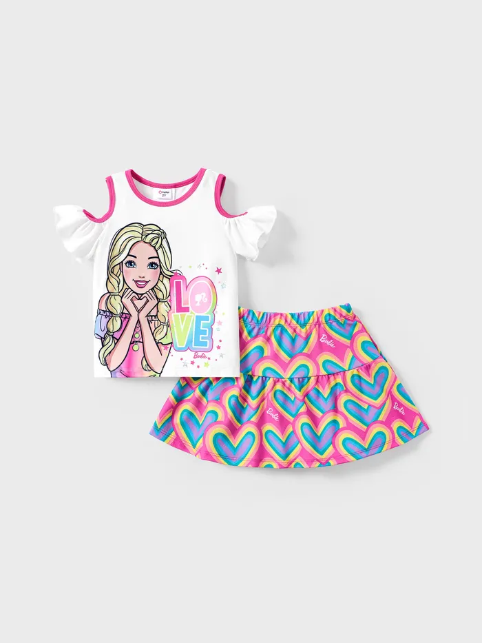 Barbie 2pcs Toddler Girls Heart-shaped Dress Set

