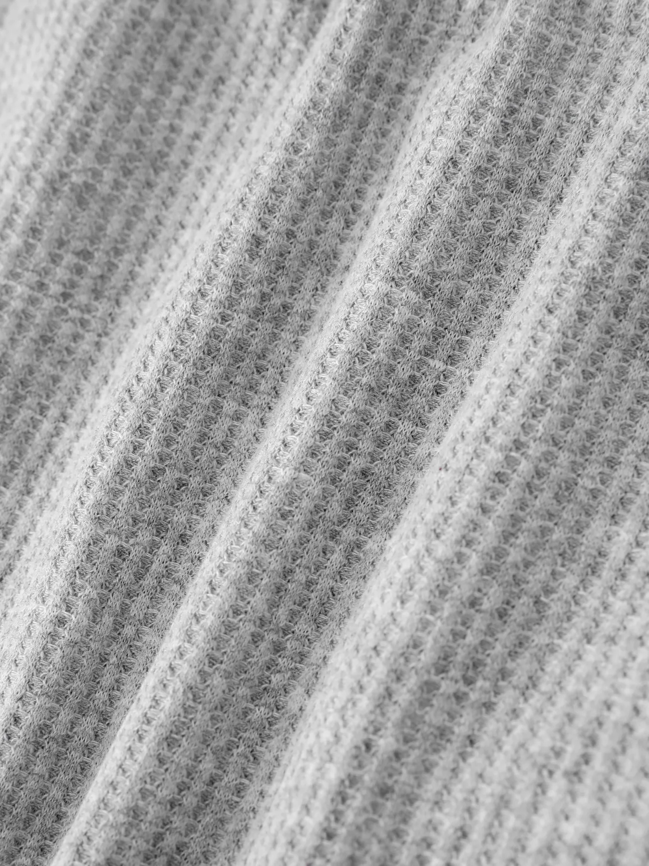 Gris - short uni texturé gaufré bébé garçon/fille - image 4