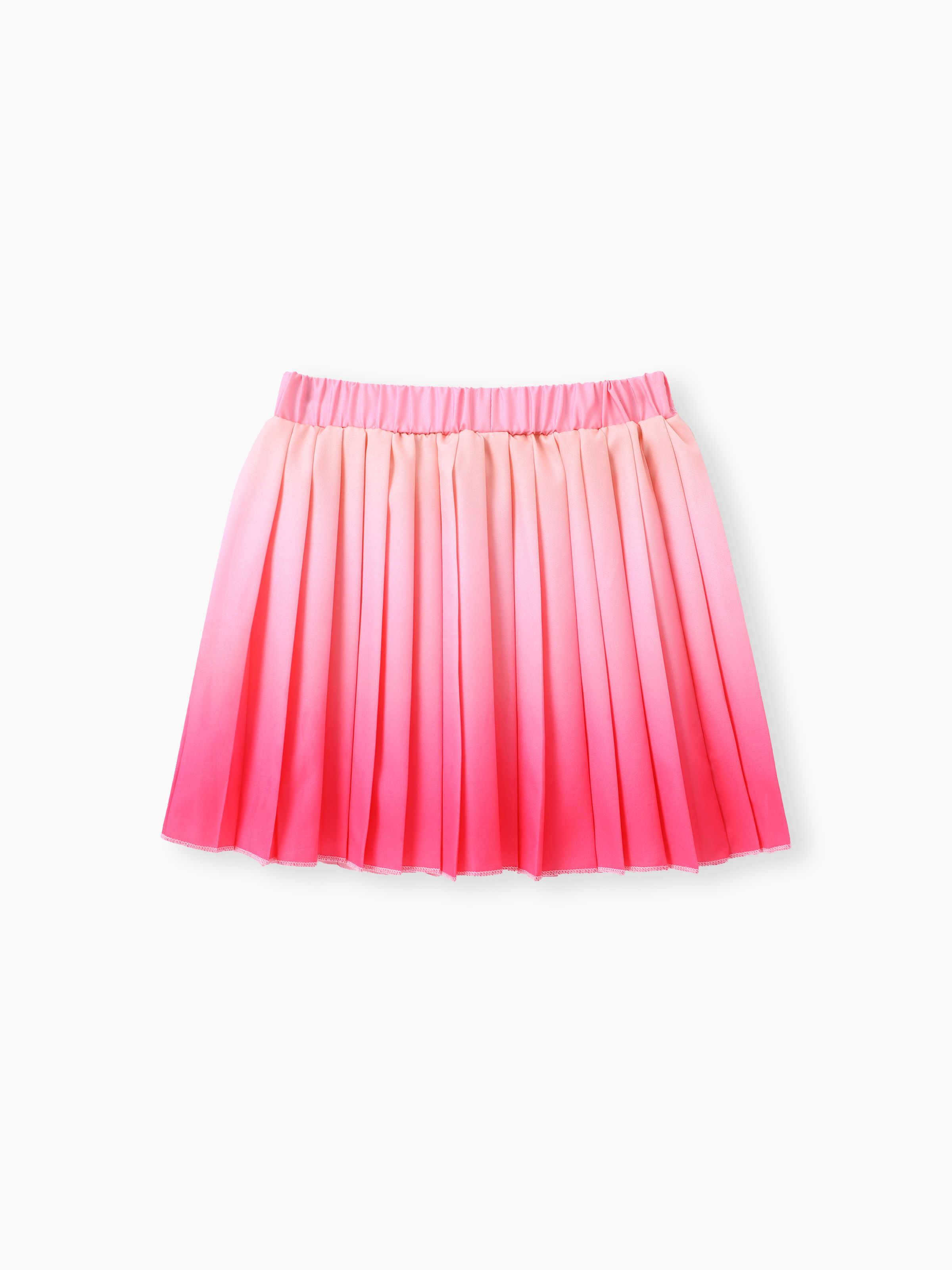 

Sweet Gradual Change Oversized Skirt for Girls - Polyester, 1pc Set