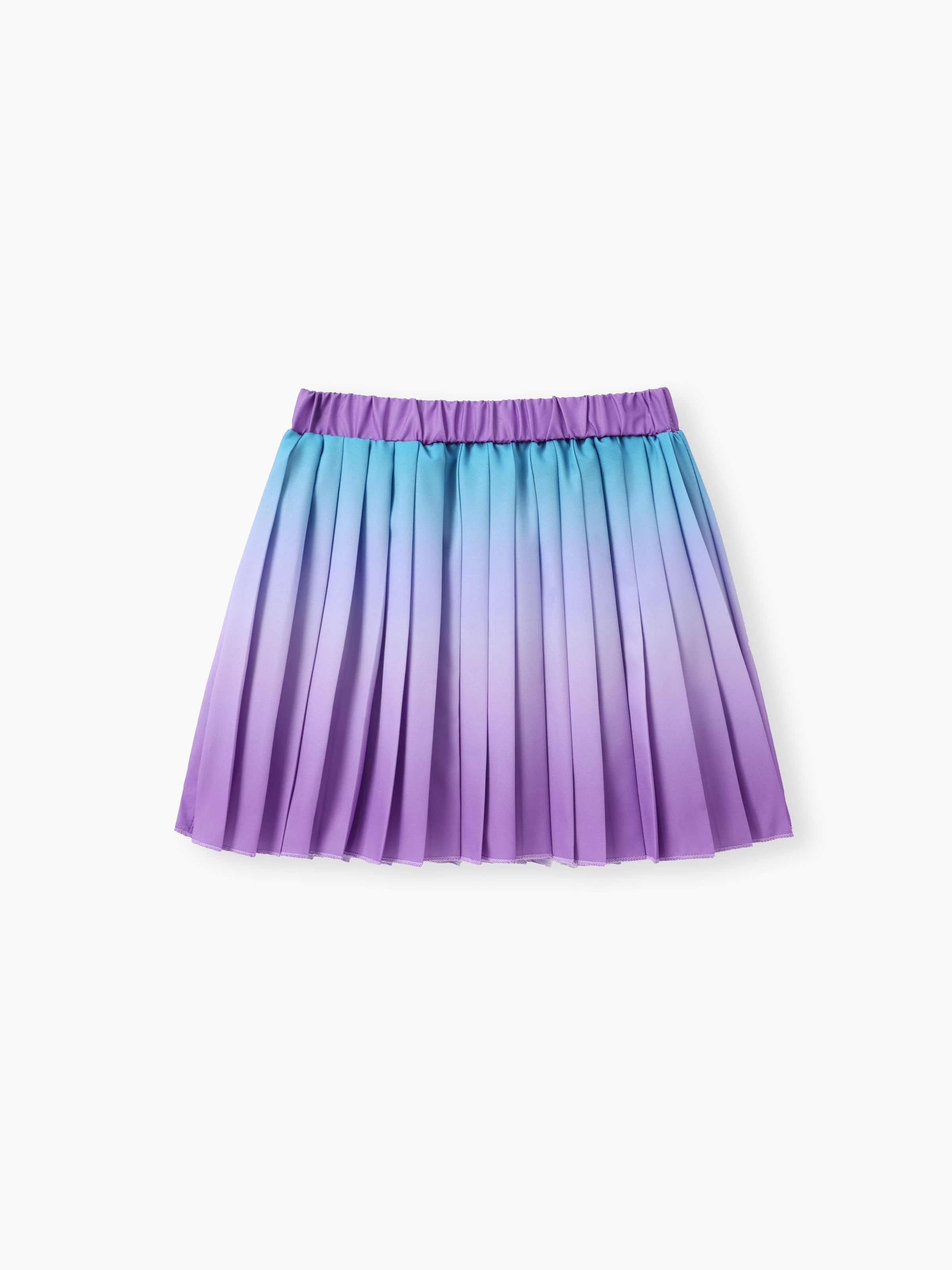 

Sweet Gradual Change Oversized Skirt for Girls - Polyester, 1pc Set