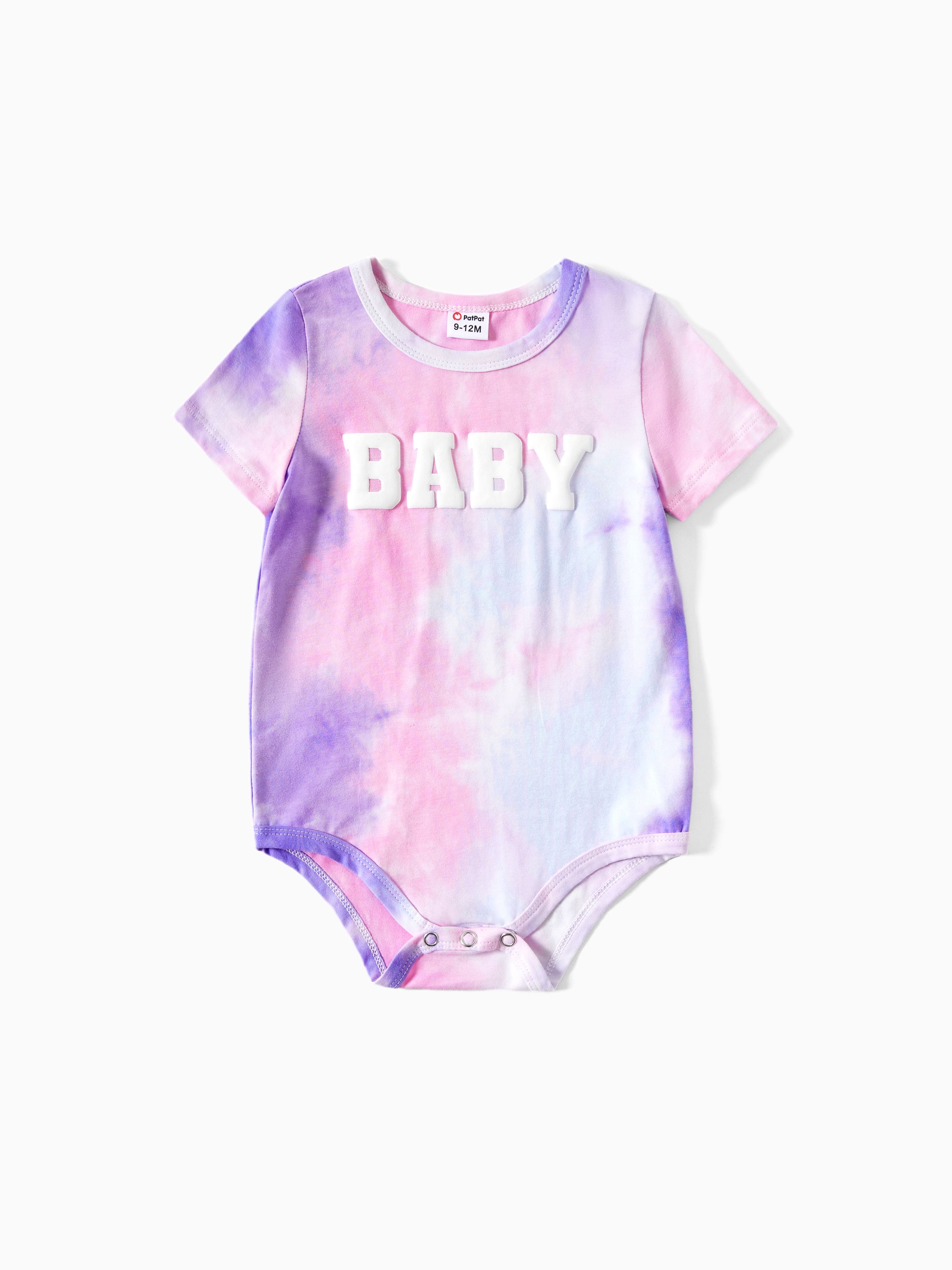 

Mommy and Me Letter-Print Cotton Tie-Dye T-shirt