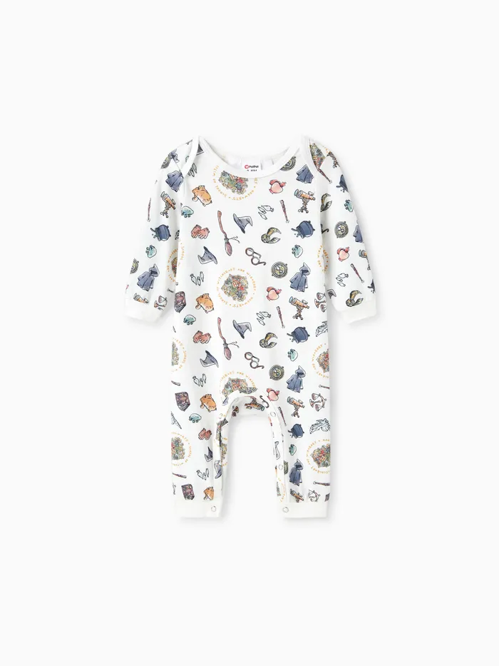 Harry Potter Baby Boy/Girl Graphic Print Long-sleeve Naia™ Jumpsuit