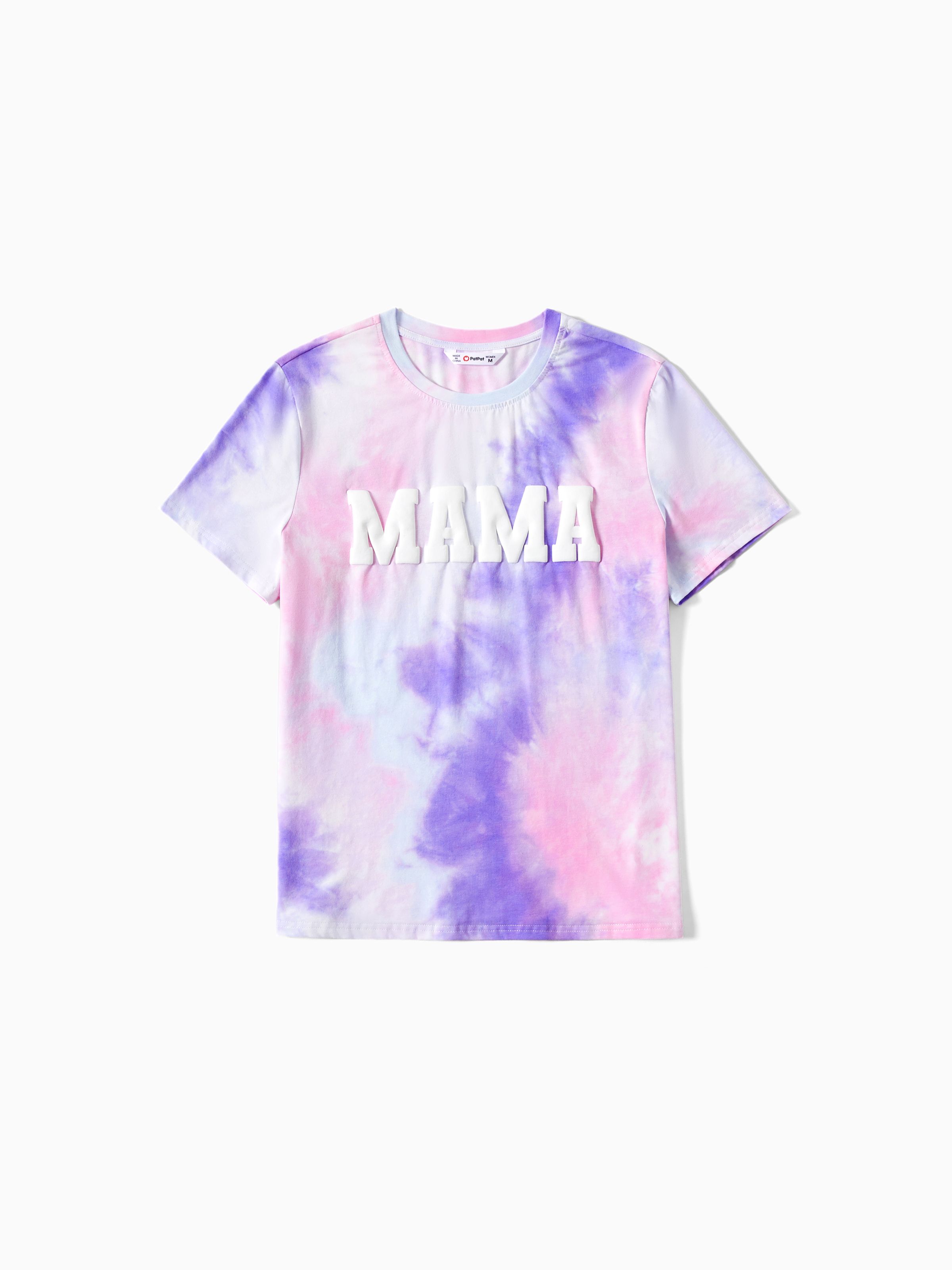 

Mommy and Me Letter-Print Cotton Tie-Dye T-shirt